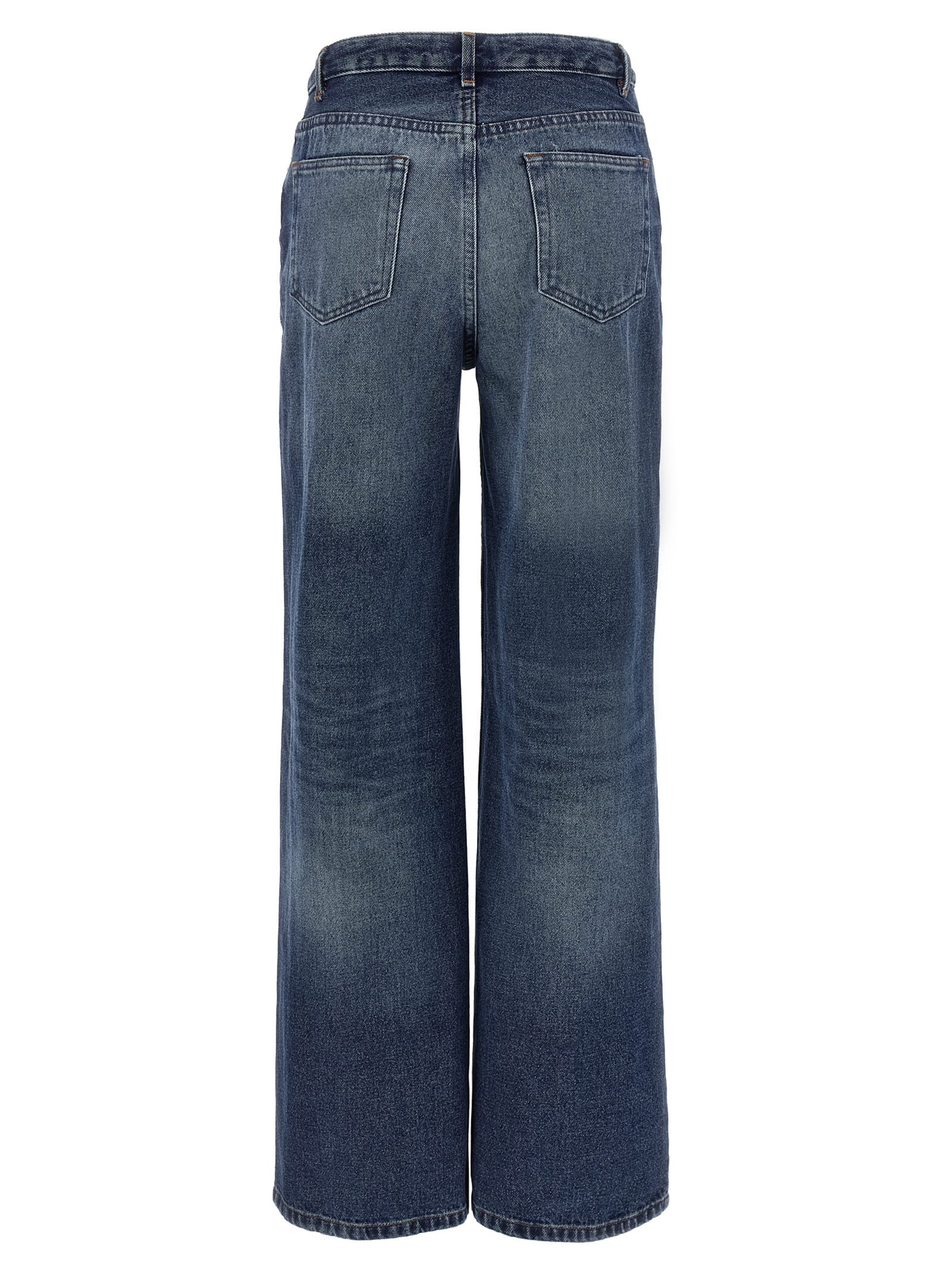 Apc Elisabeth Jeans In Blue