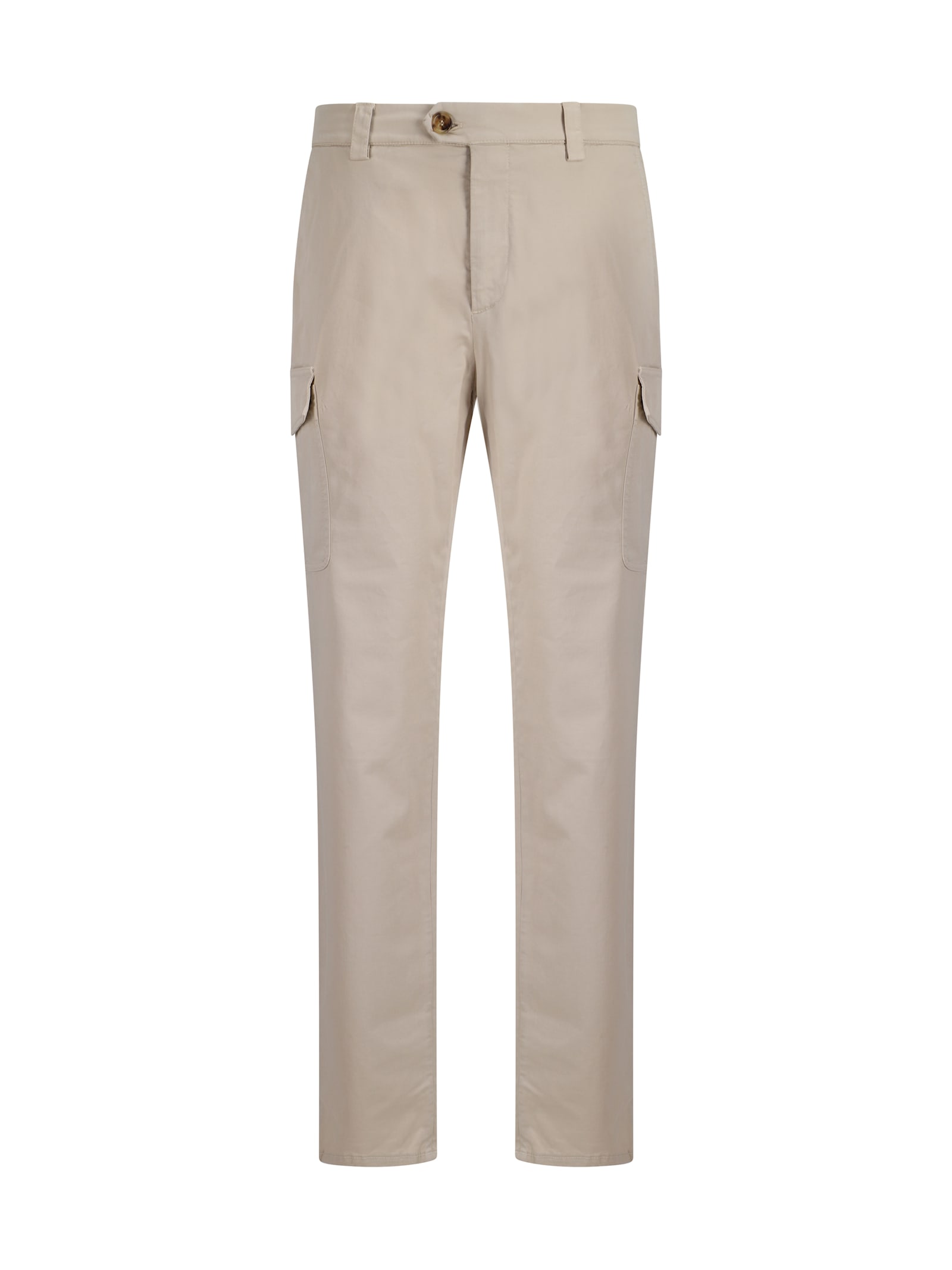 Shop Brunello Cucinelli Cargo Pants In Semi Di Lino