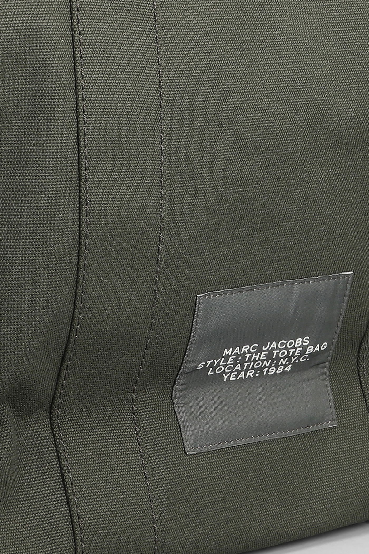 Marc Jacobs The Large Tote Tote In Green Cotton In Green