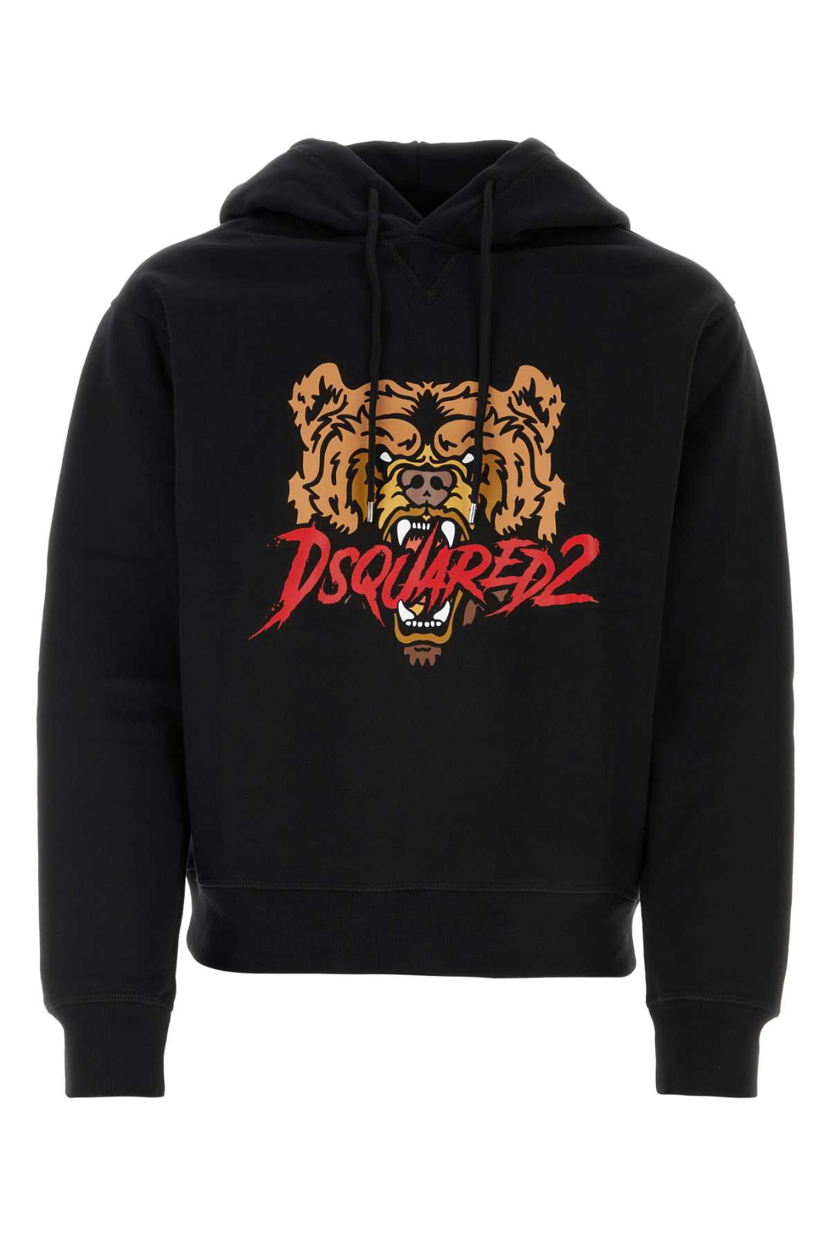 Shop Dsquared2 Black Cotton Sweatshirt