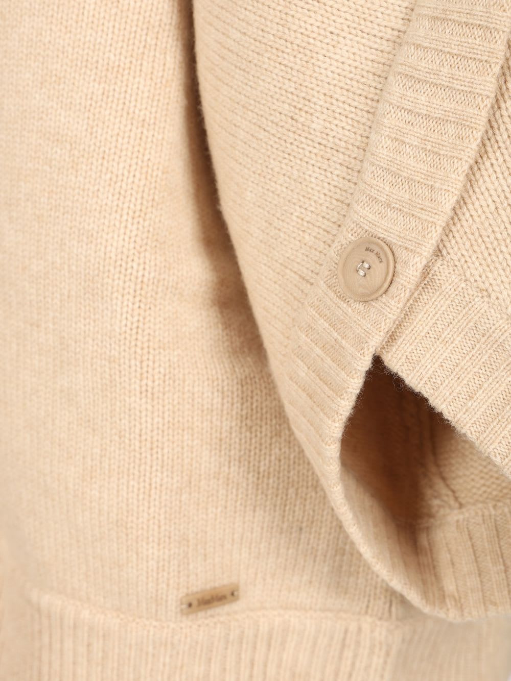 Max Mara Wool And Cashmere Cardigan In Gray