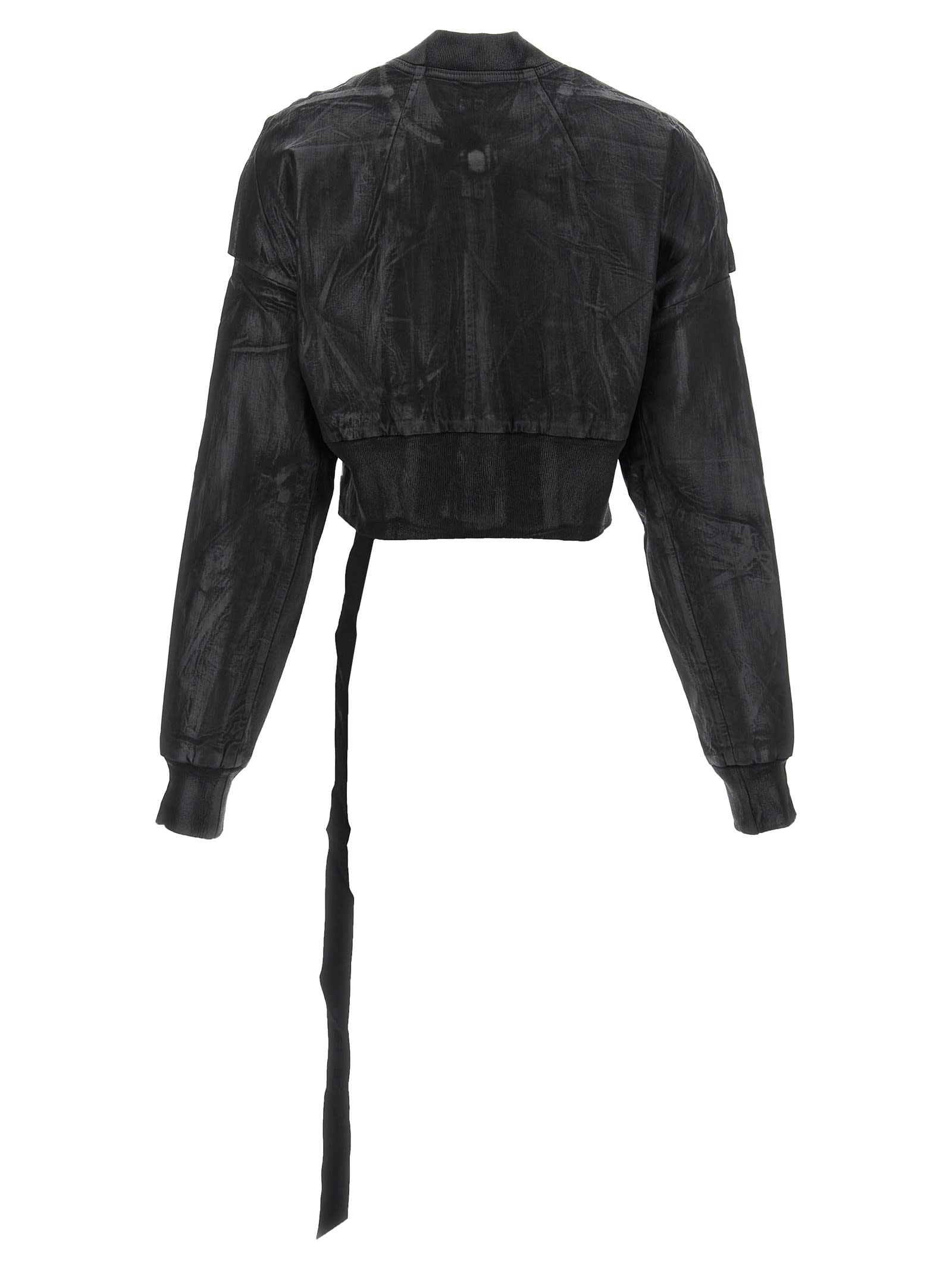Drkshdw Flight Bomber Jacket In Blue