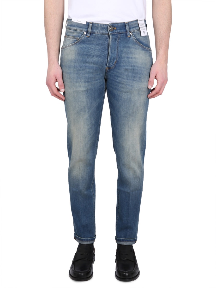 Pt Torino Reggae Jeans Belt Loops Faded Effect In Denim
