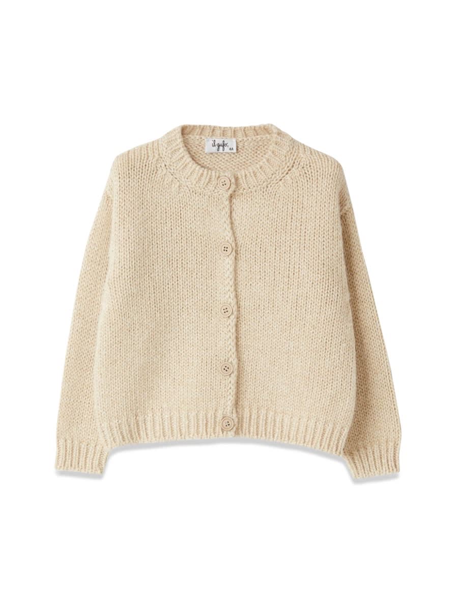 Il Gufo Ribbed-knit Cardigan In Yellow