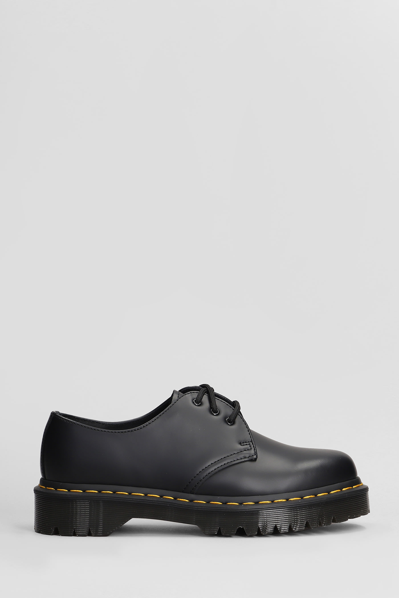 Shop Dr. Martens' 1461 Bex Lace Up Shoes In Black Leather