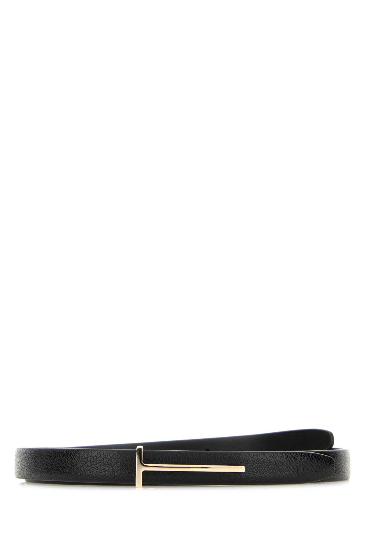 Tom Ford Black Leather Belt In Black