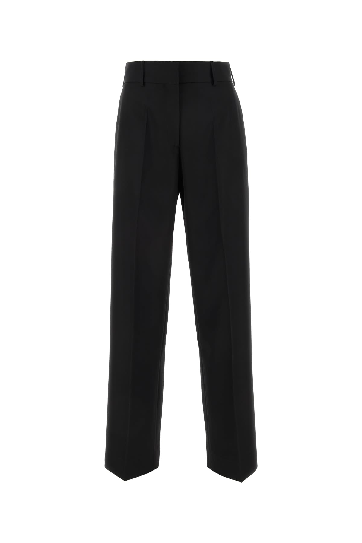 Shop Palm Angels Pantalone In Blackwhit