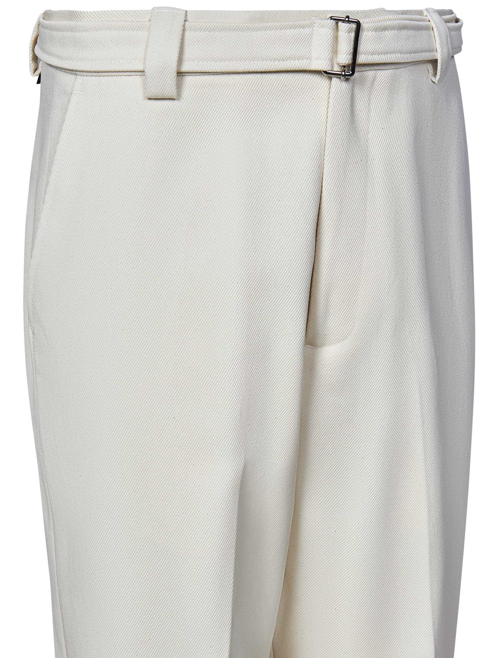 Shop Low Brand Virgil Trousers In White