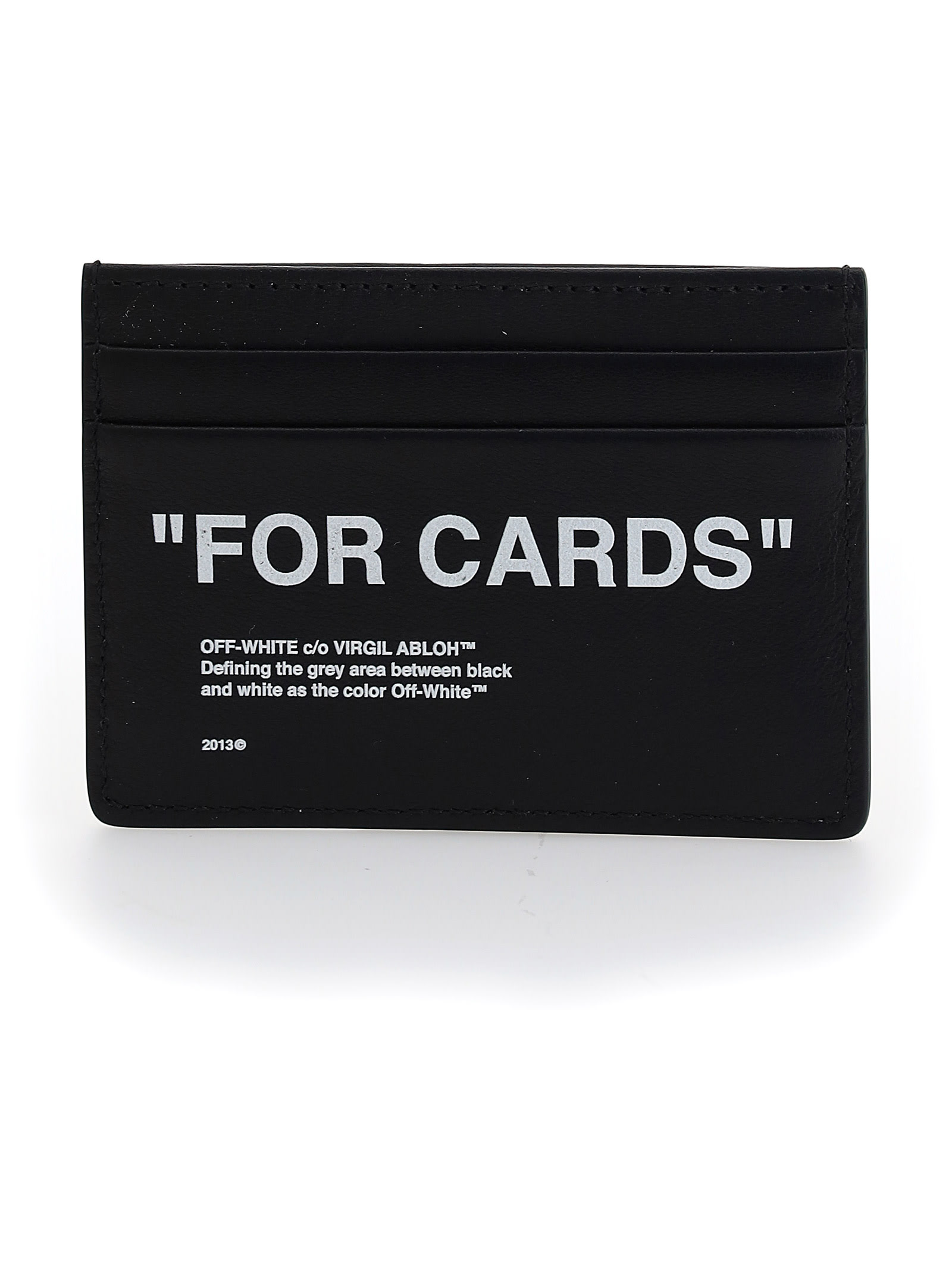 Off-white Card Holder In Black/white