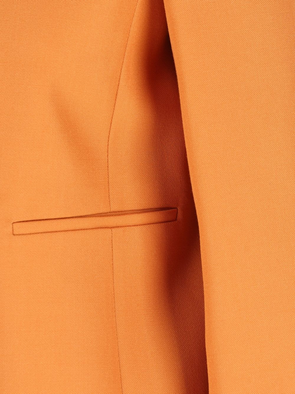 Fendi Wool Jacket Double Breasted Notch Lapels In Orange