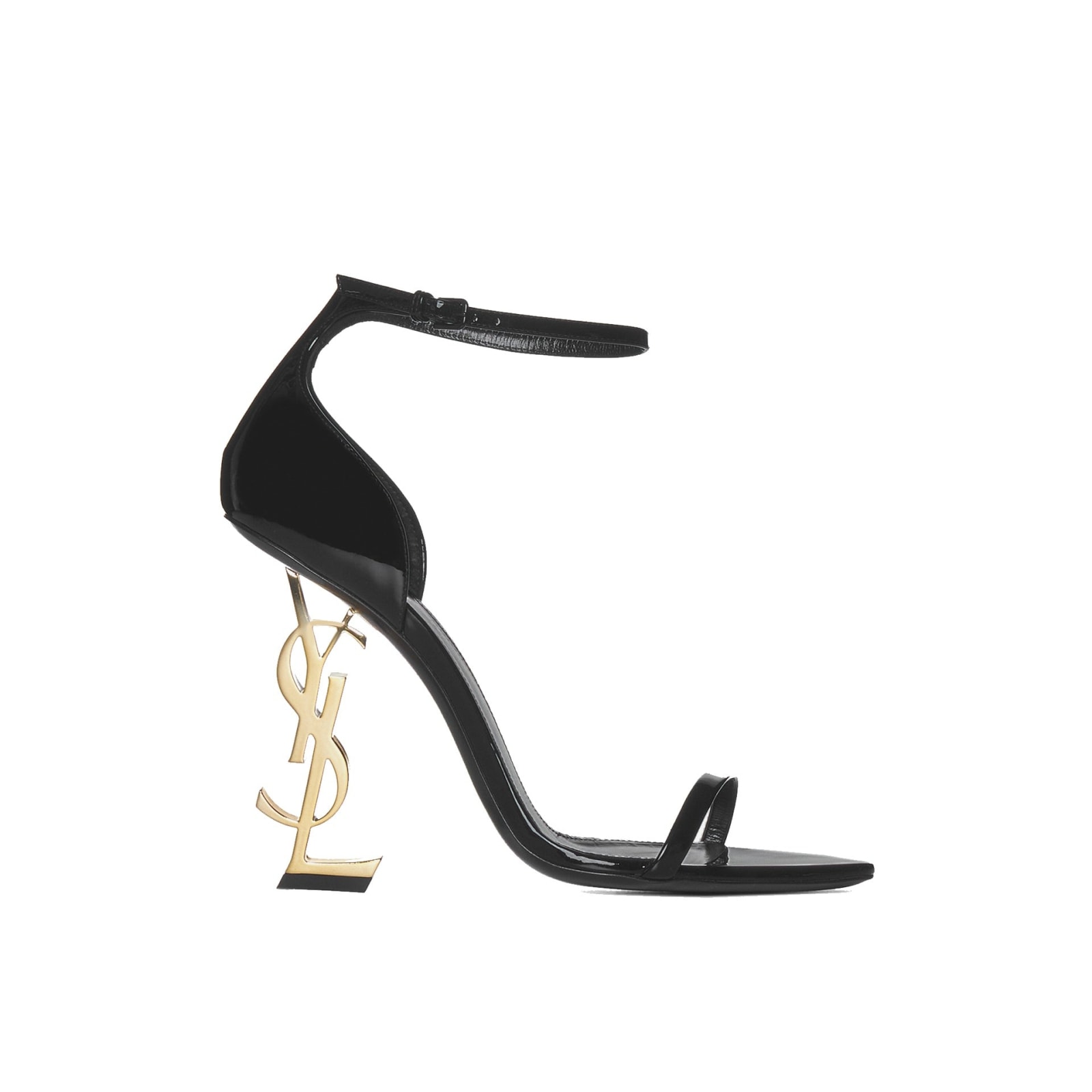 Shop Saint Laurent Opyum Sandals In Black