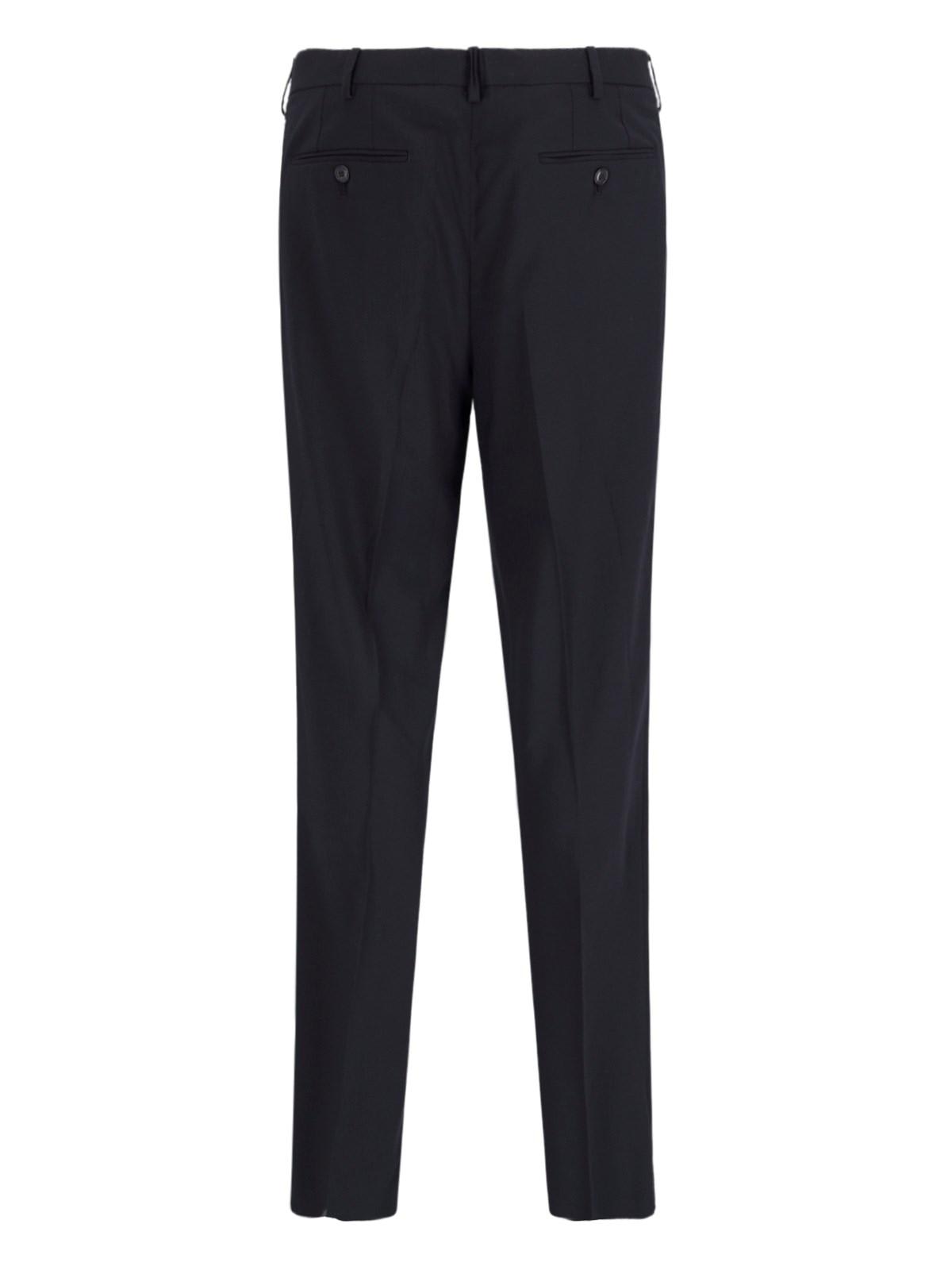 Shop Giorgio Armani Tailored Pants In Ubuv