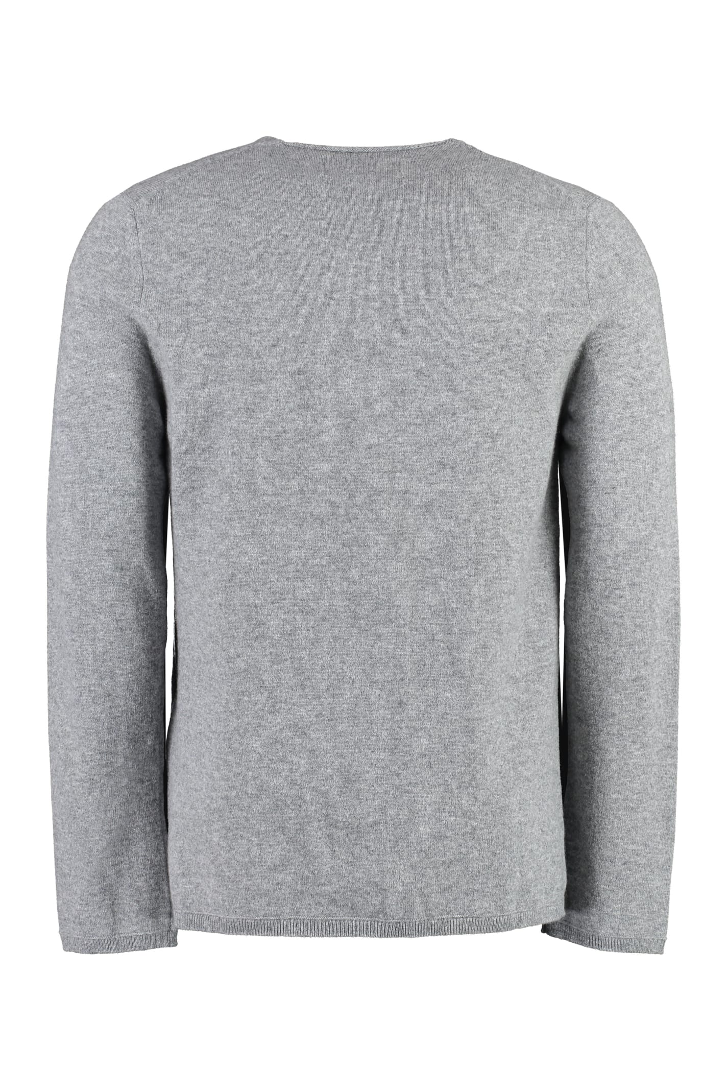 Shop Comme Des Garçons Shirt Lacoste X Comme Des Garçons - Cotton Crew-neck Sweater In Grey