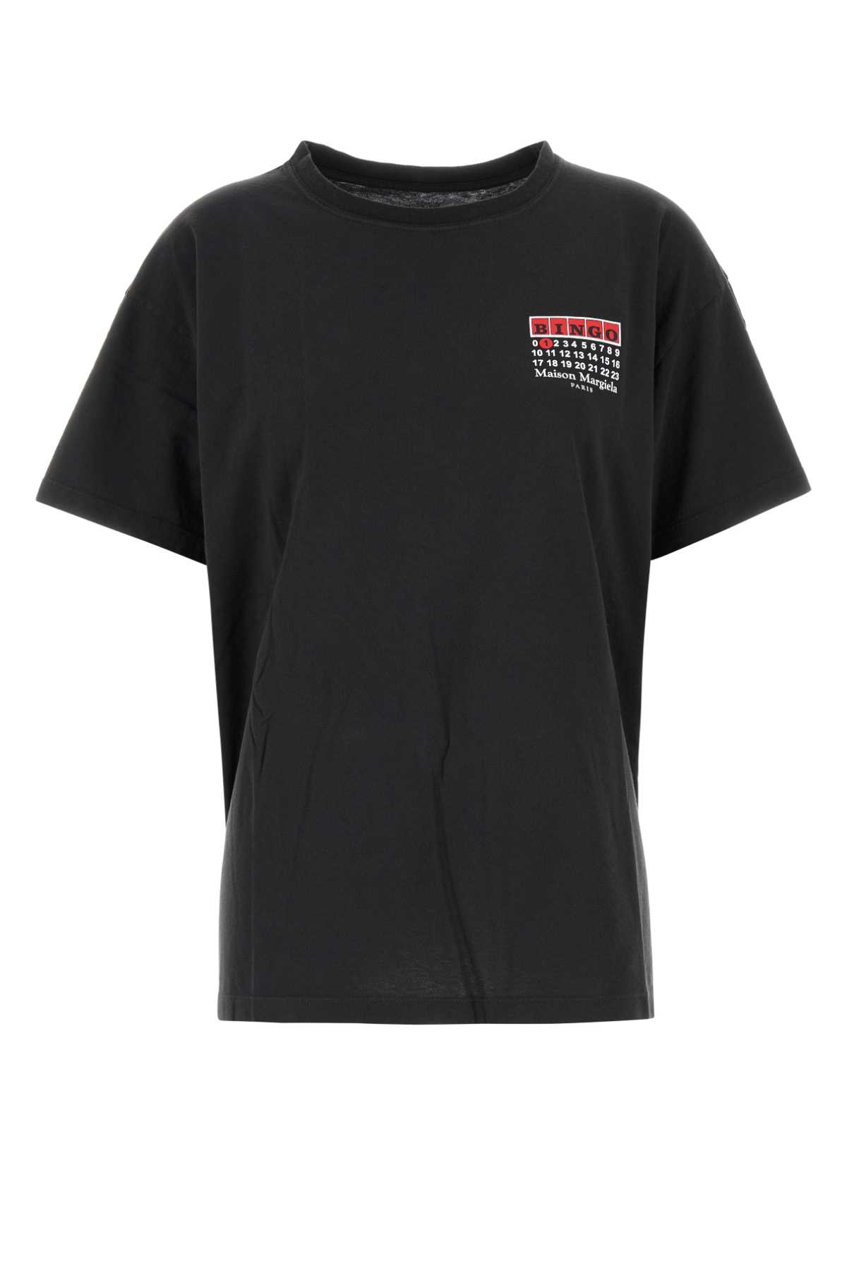 Maison Margiela Bingo-print Cotton T-shirt Clothing In Black