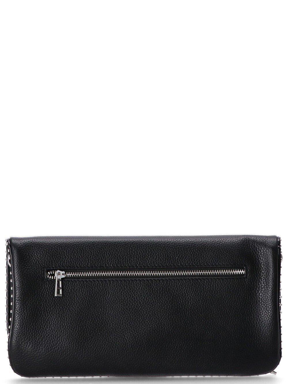 Zadig & Voltaire Stud-embellished Chain-linked Shoulder Bag In Black