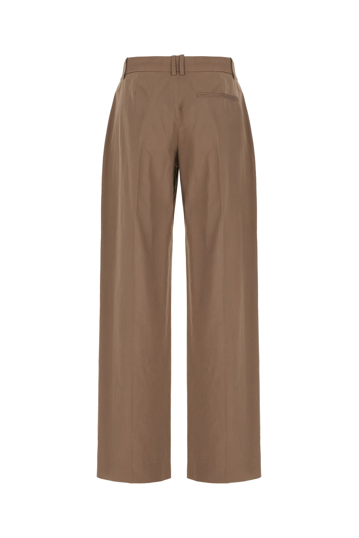 The Row Dark Grey Cotton Pants In Green