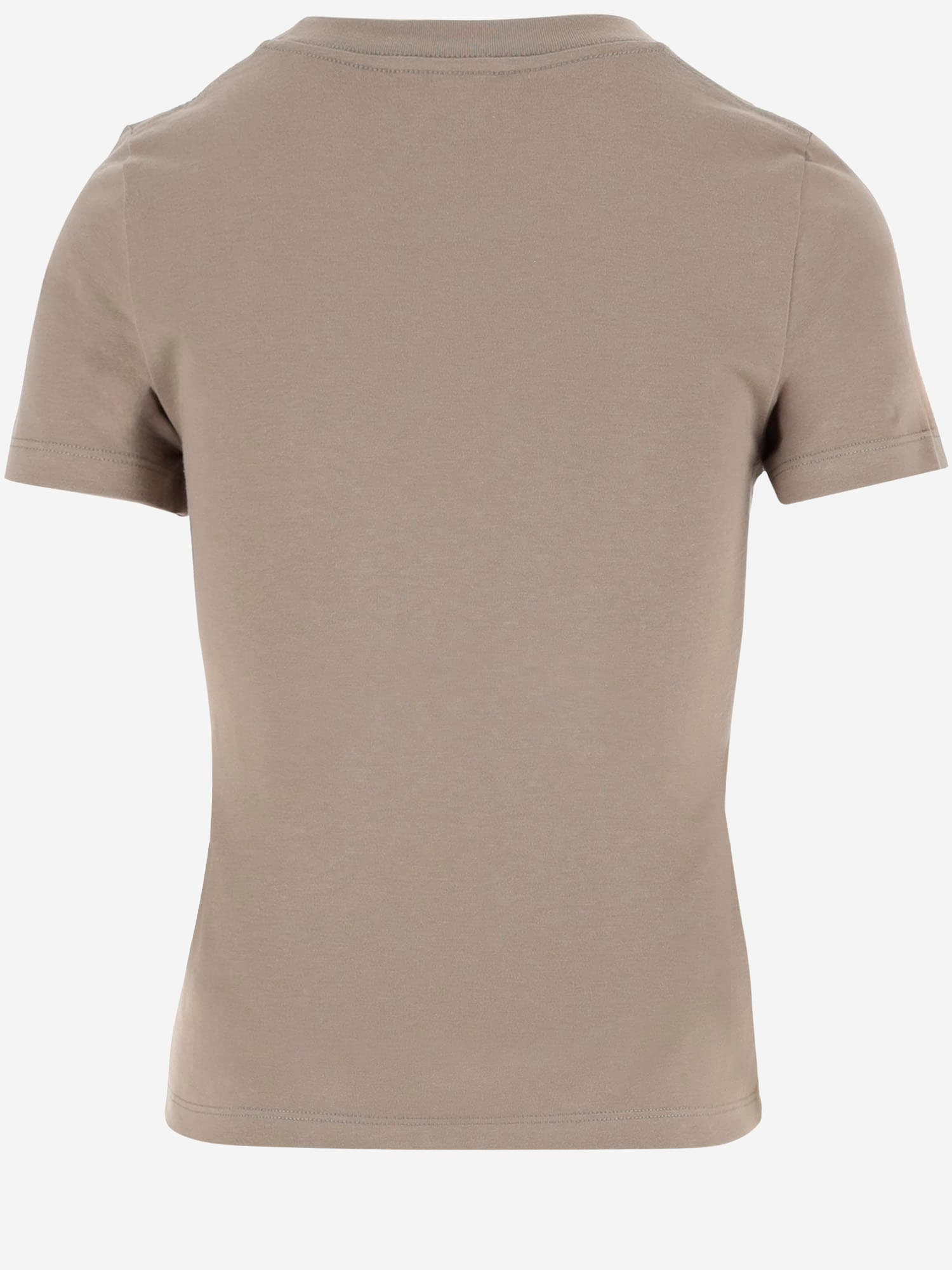 Shop Chloé Cotton Jersey T-shirt With Logo In Beige