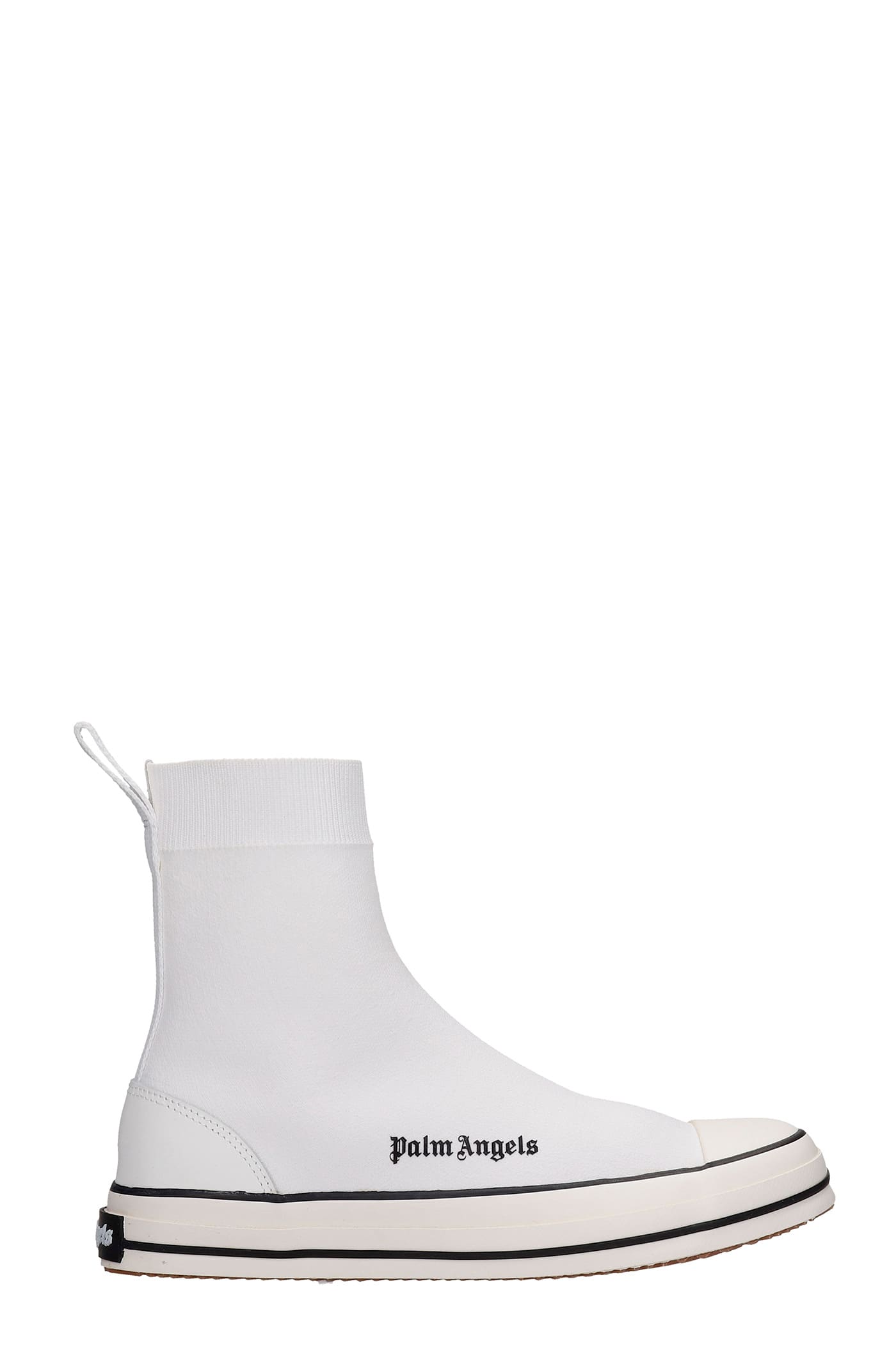 Palm Angels Sneakers In White Synthetic Fibers
