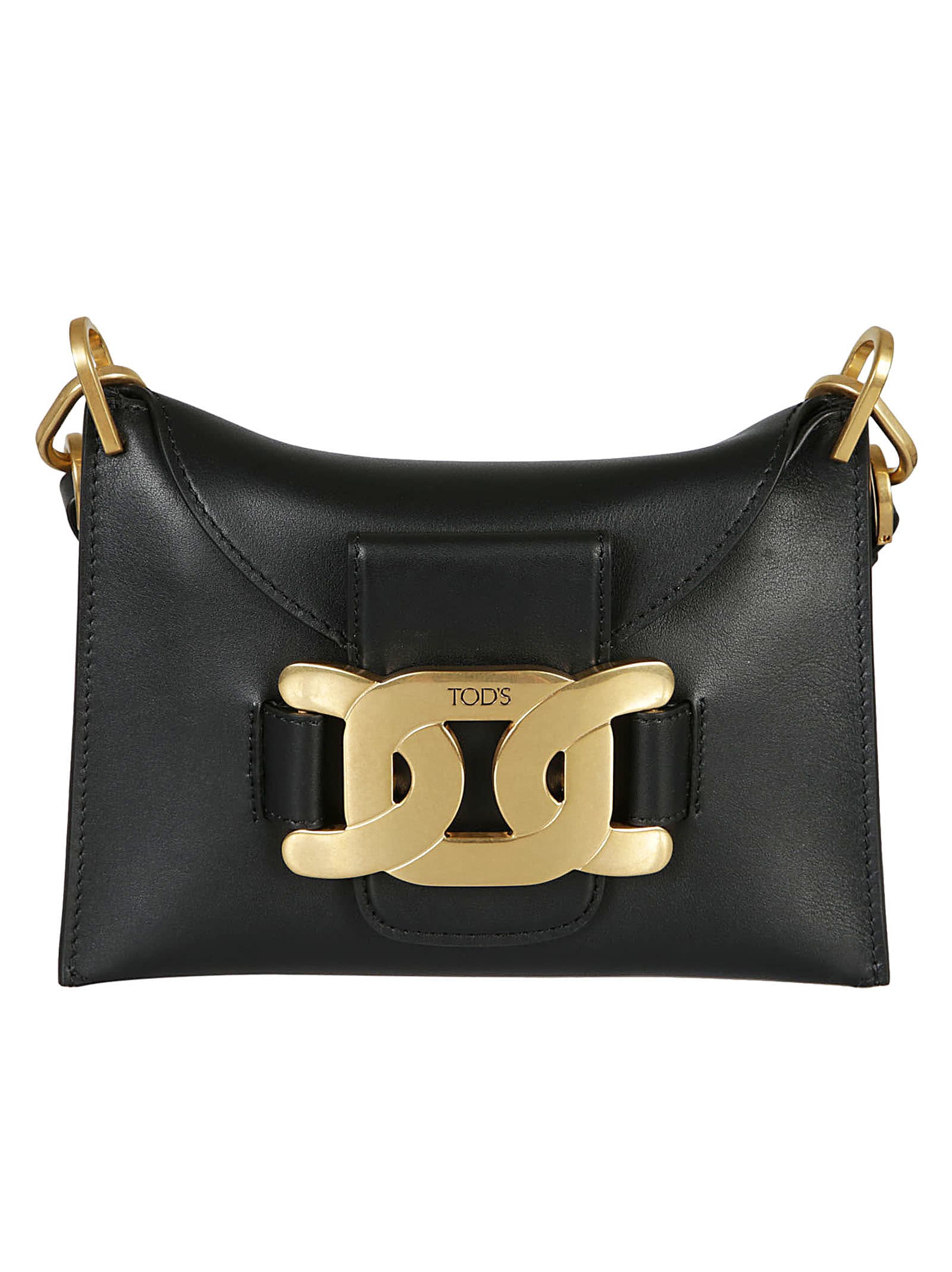 Tod's - T Case Bauletto in Leather Small, Black, - Bags