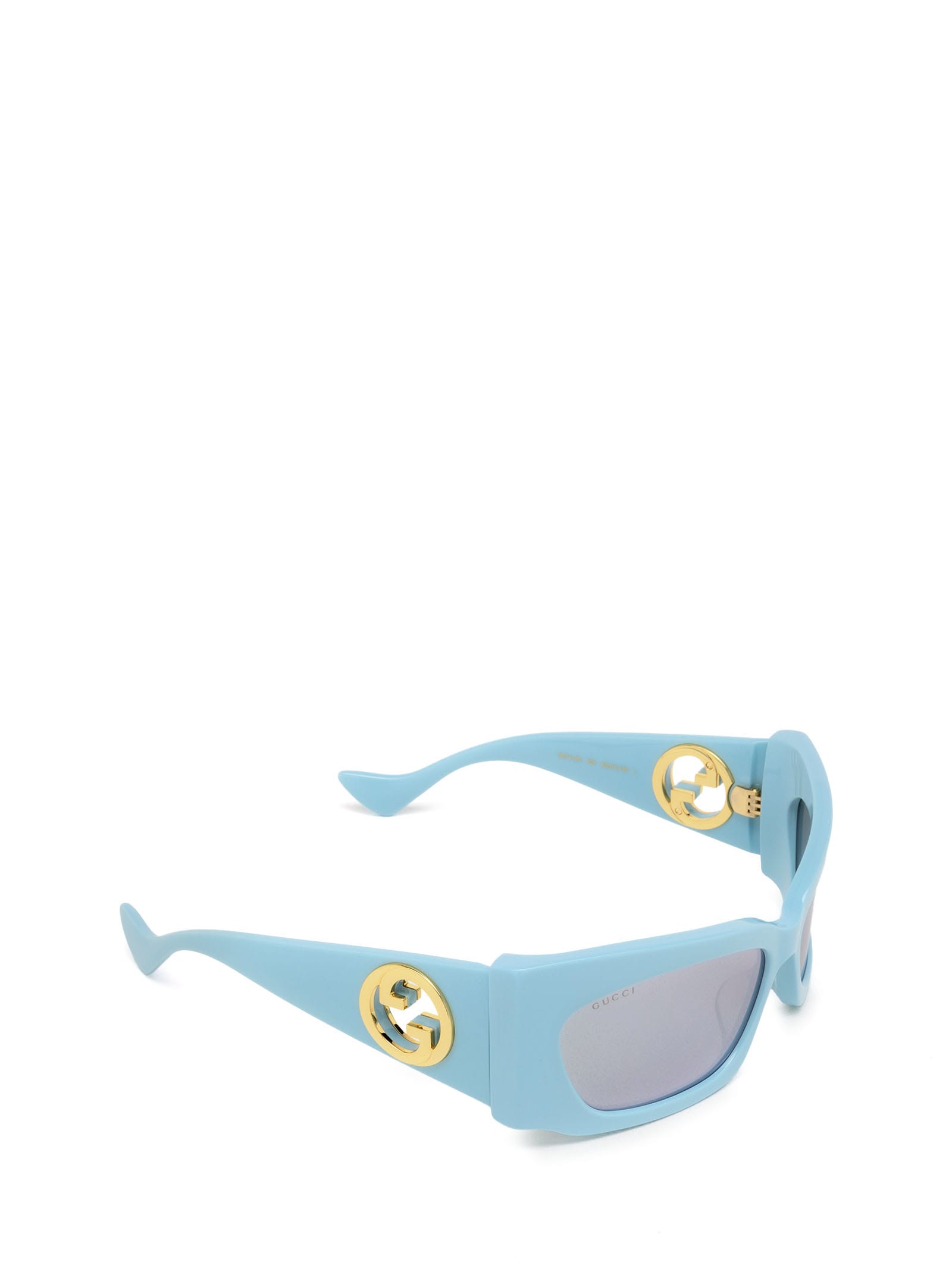 Shop Gucci Gg1412s Blue Sunglasses