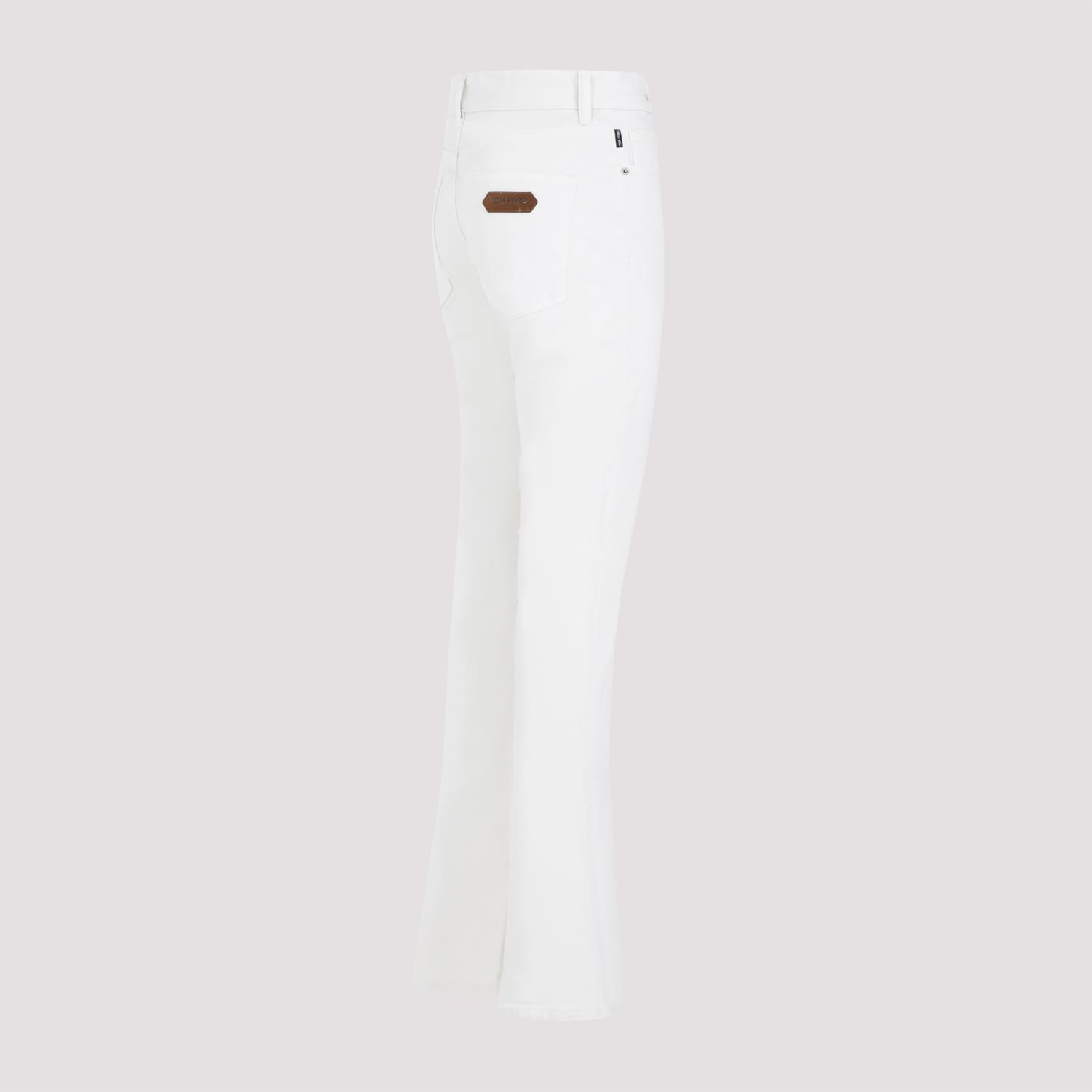 Shop Tom Ford Cotton Pants In Soft White