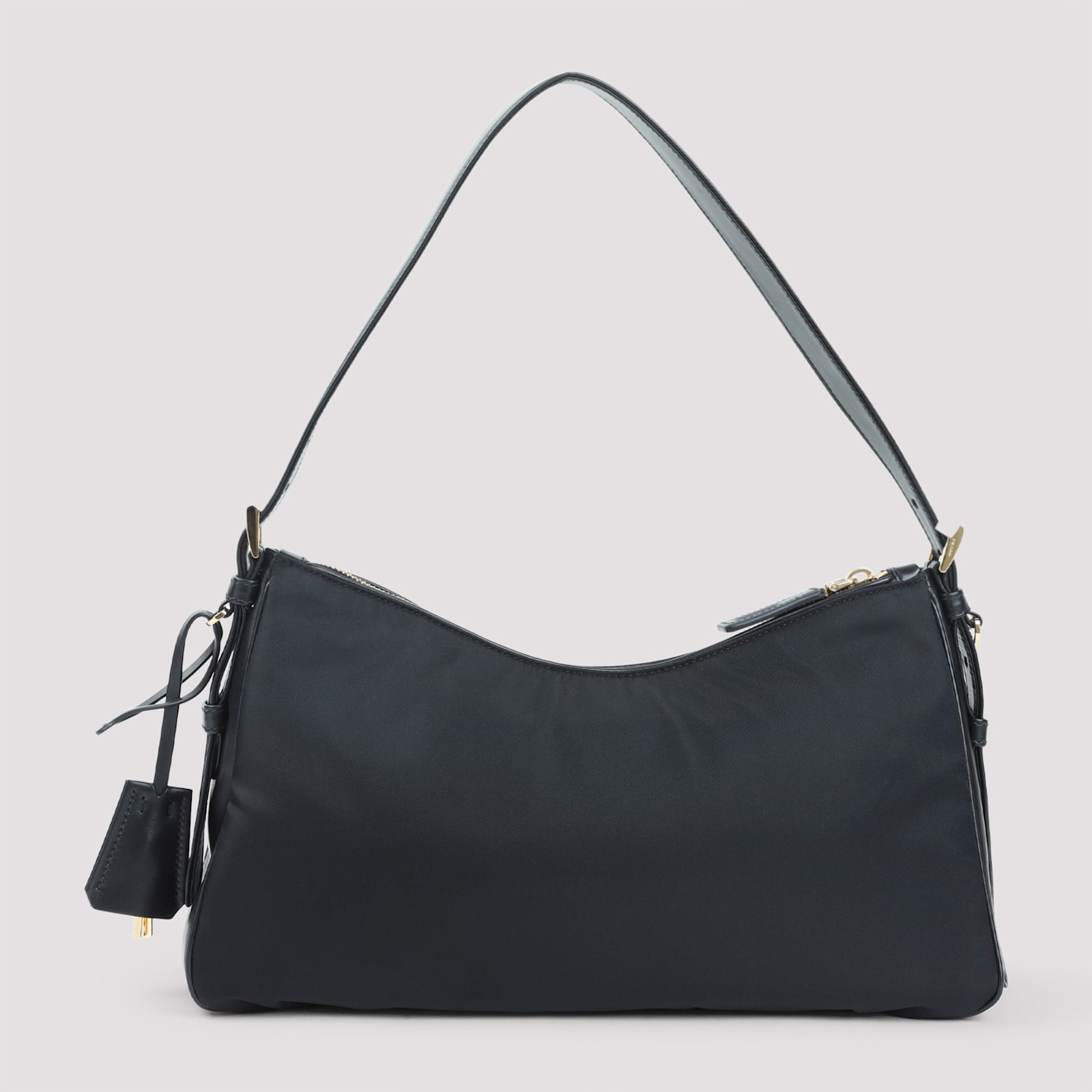 Prada Handbag Sacca With Adjustable Shoulder Strap In Black
