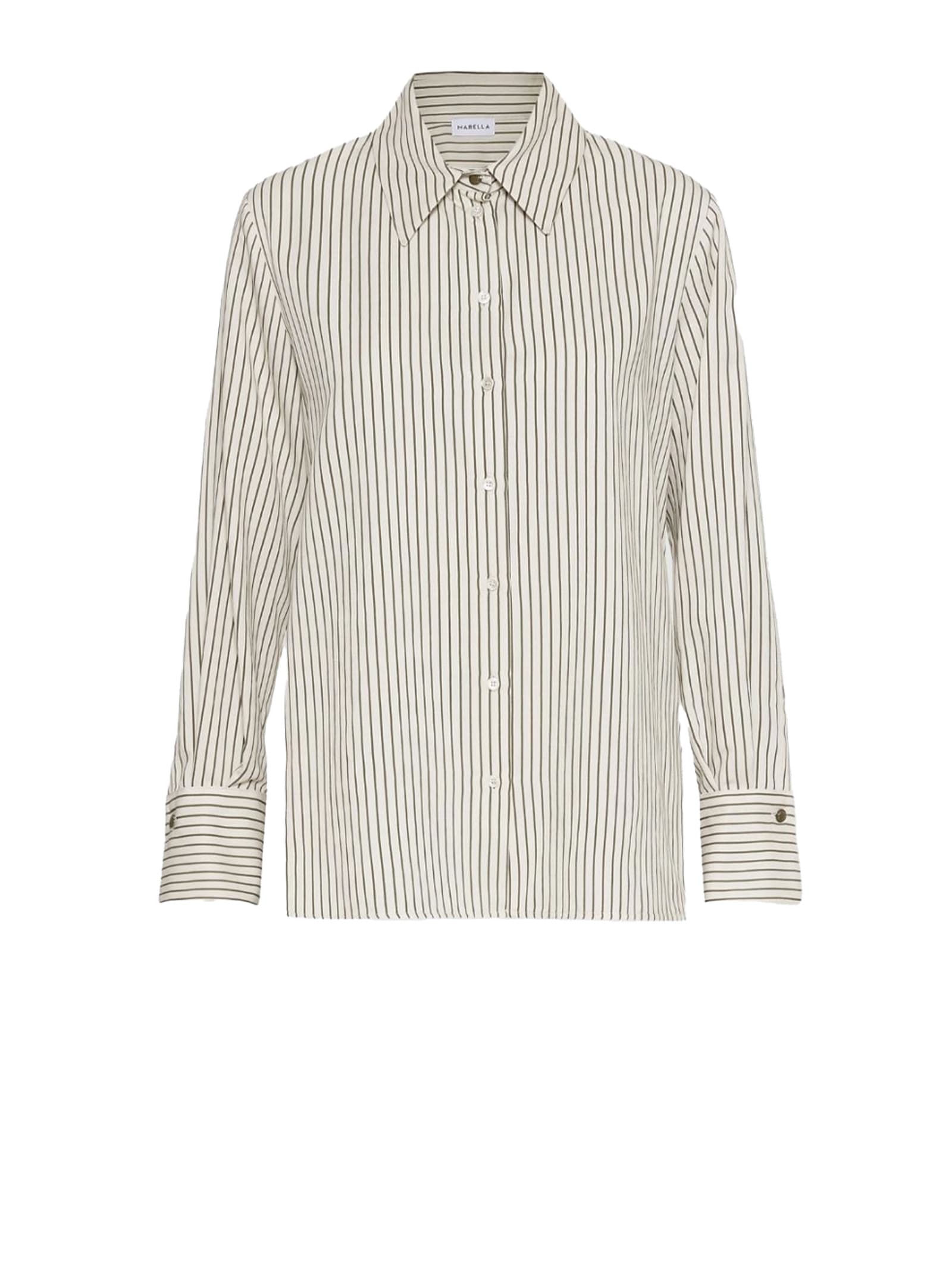 Marella Shirts Green In White
