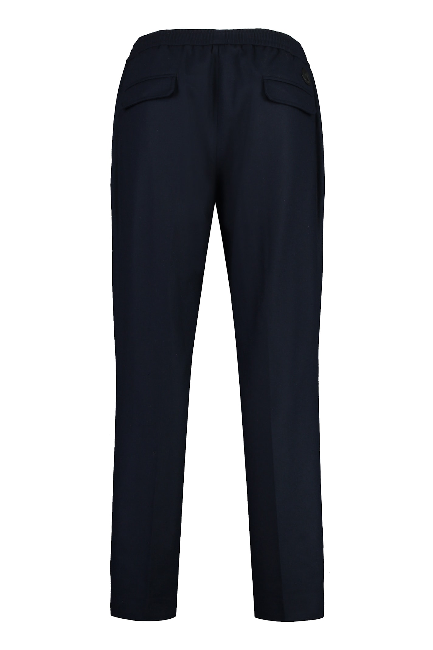 MONCLER CASHMERE BLEND TROUSERS 