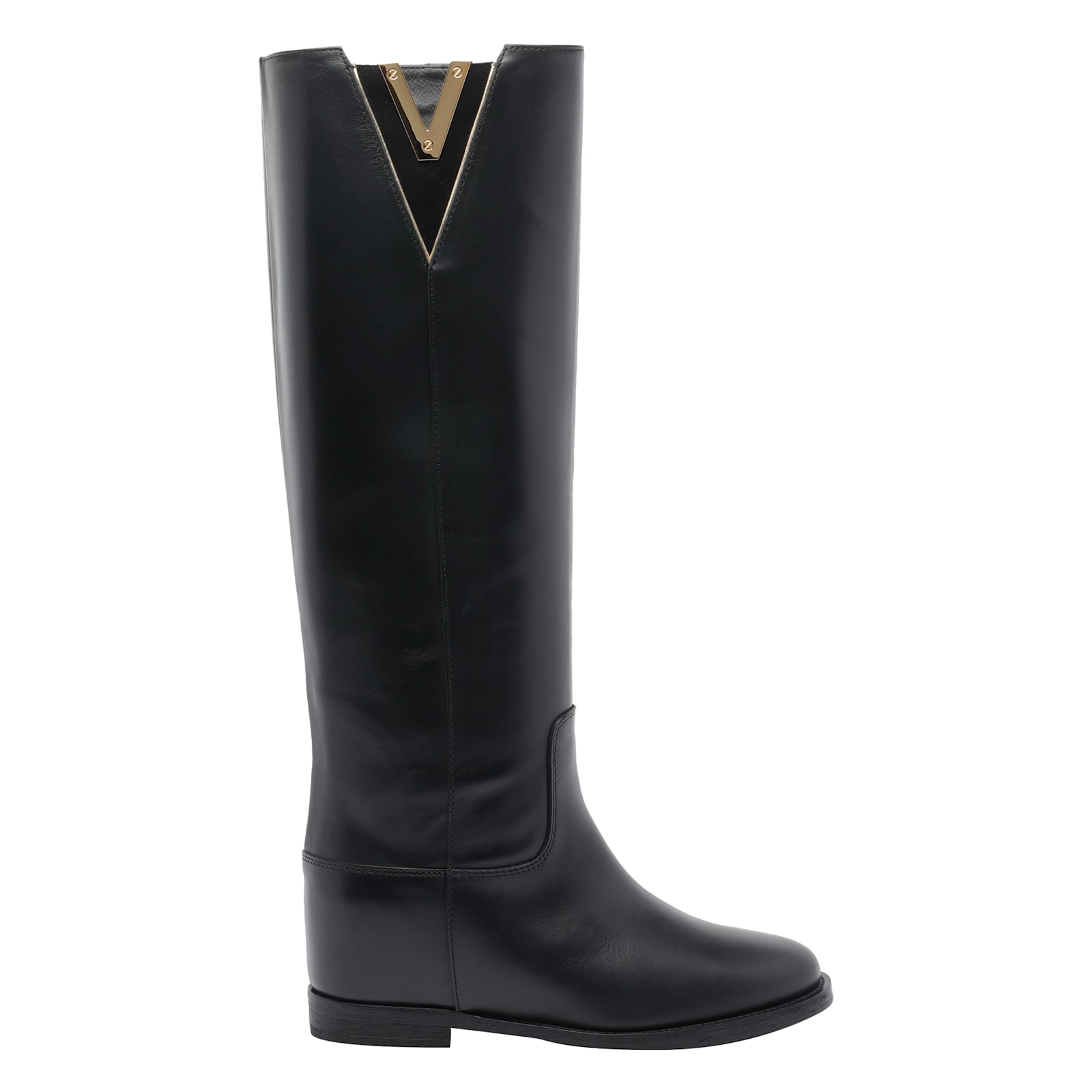 Via Roma 15 V Boots In Animal Print