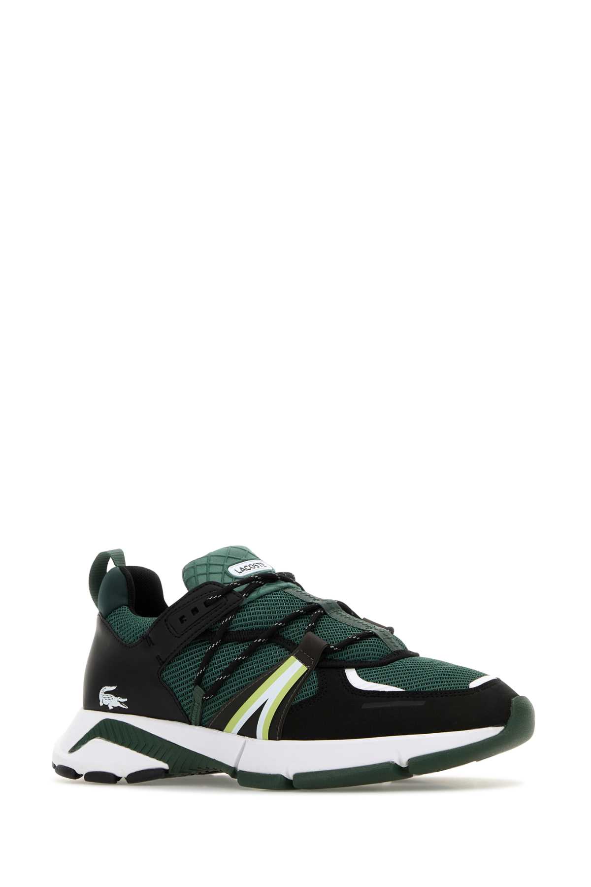 Lacoste Bottle Green Fabric L003 Sneakers In Gb1