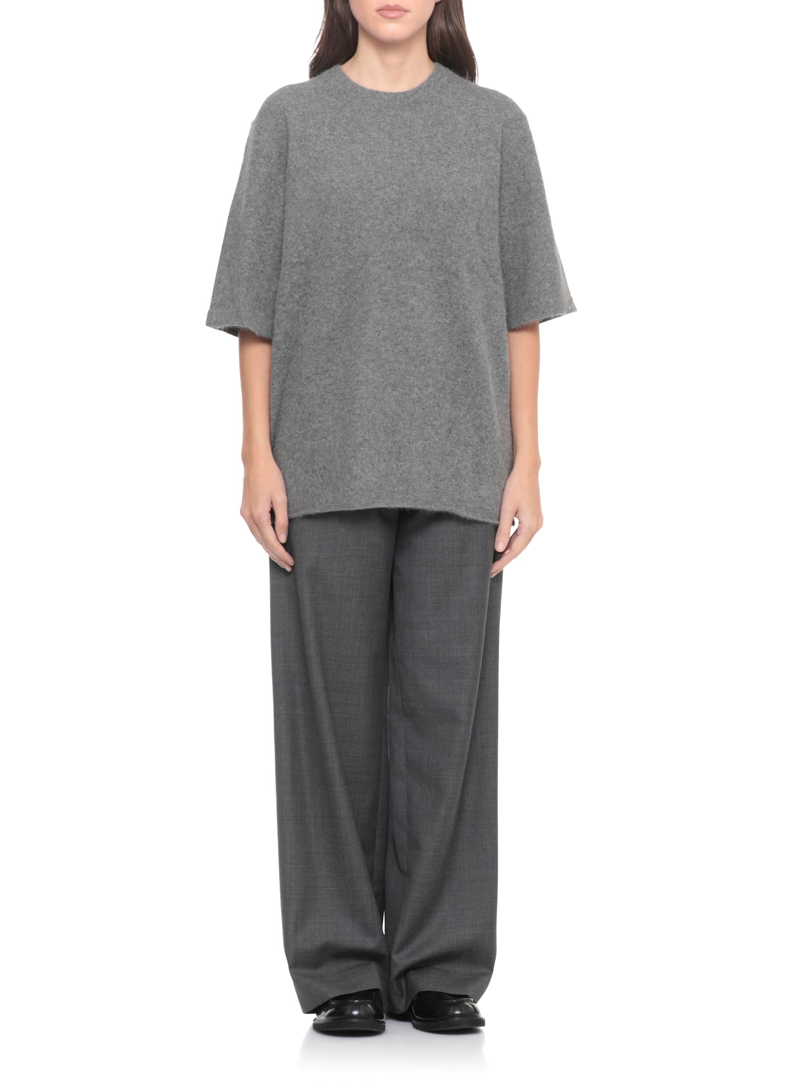 Loulou Studio Raven Sweater In Gray