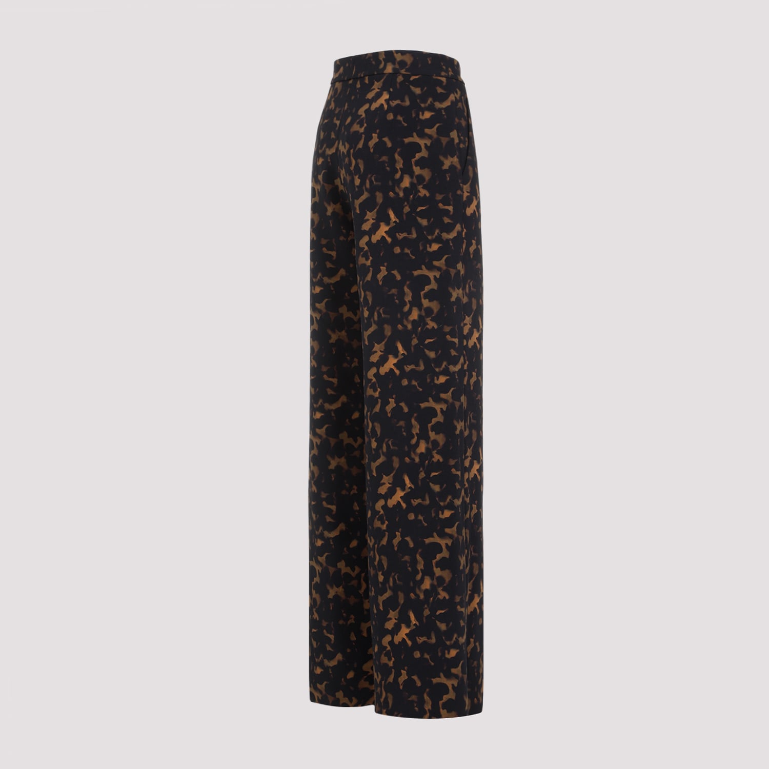 Shop Theory Printed Pants In Dkh Dark Brown Multi