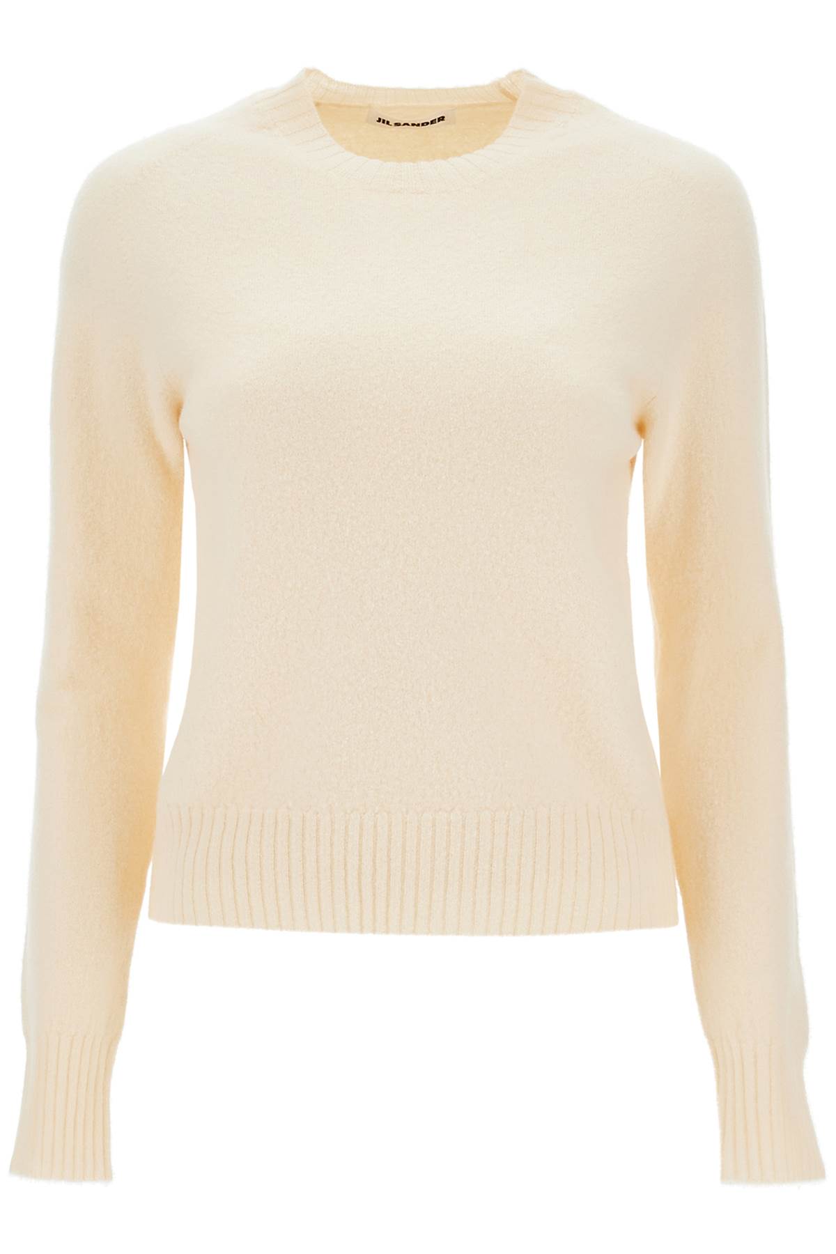 Shop Jil Sander Wool Crewneck Pullover In Natural