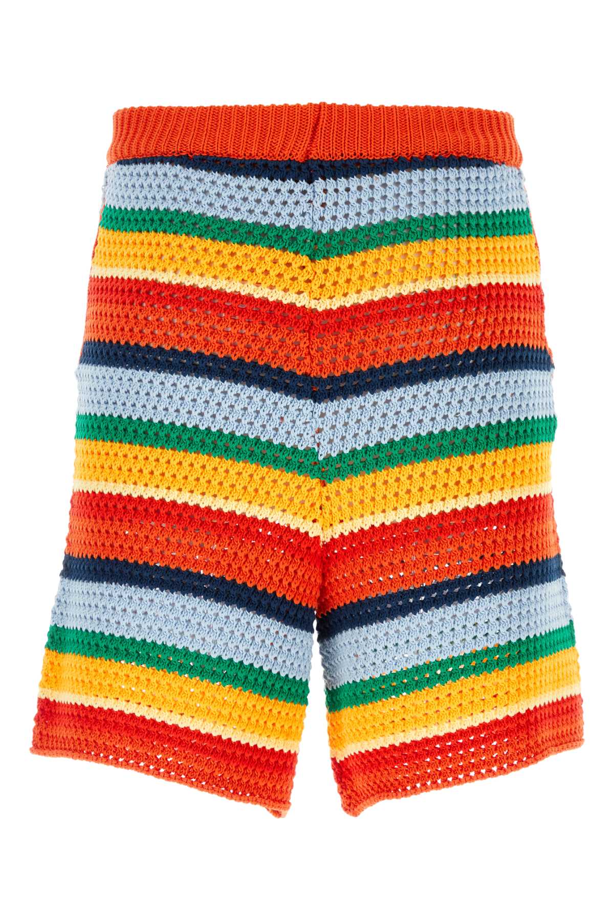 Shop Marni Embroidered Cotton Bermuda Shorts In 00x99