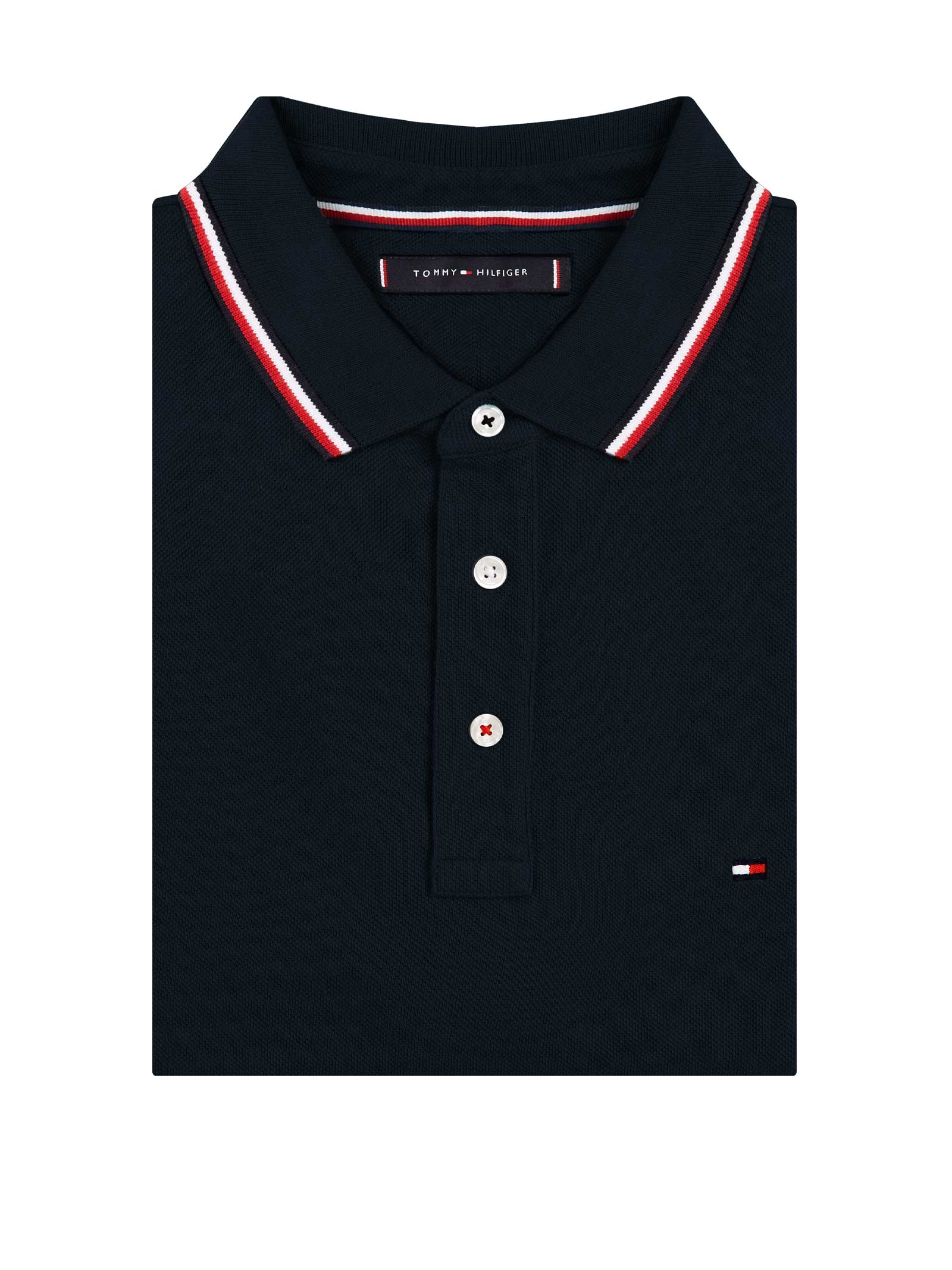 tommy hilfiger navy blue polo shirt