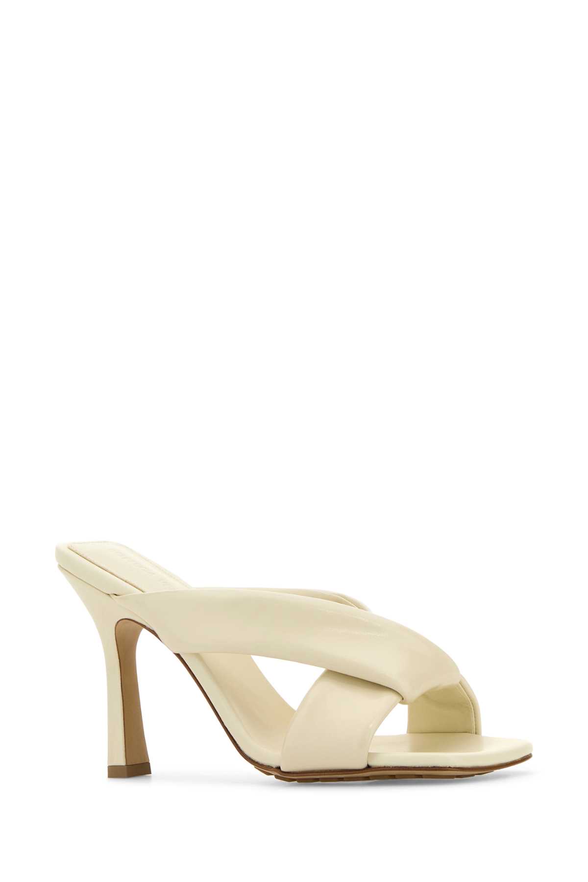 Bottega Veneta Women Ivory Leather Riva Mules In White