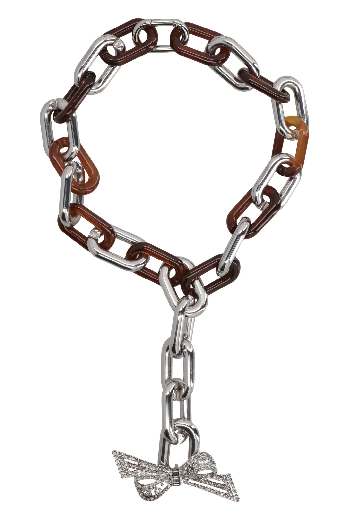 Weekend Max Mara Congo Chain Necklace In Brown