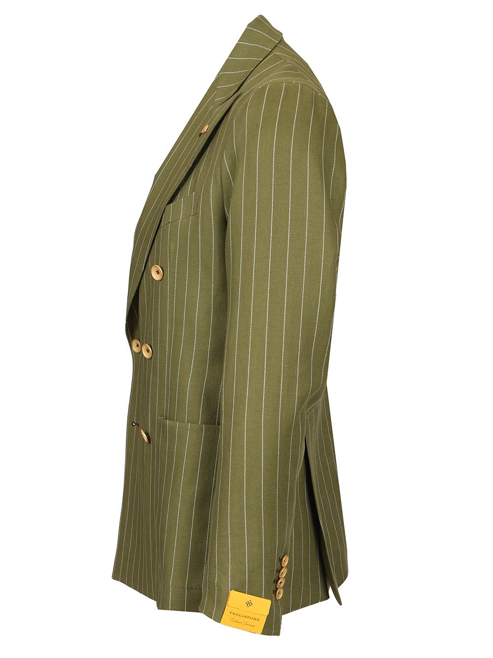 Shop Tagliatore Ecru Montecarlo Jacket In Green