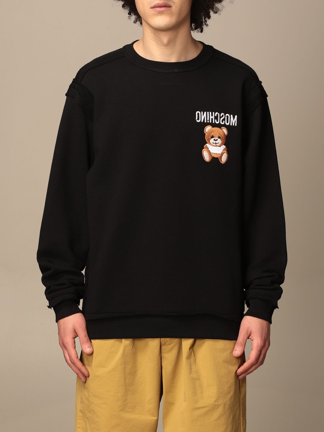 Moschino Couture Sweatshirt Moschino Couture Crewneck Sweatshirt With Teddy Logo