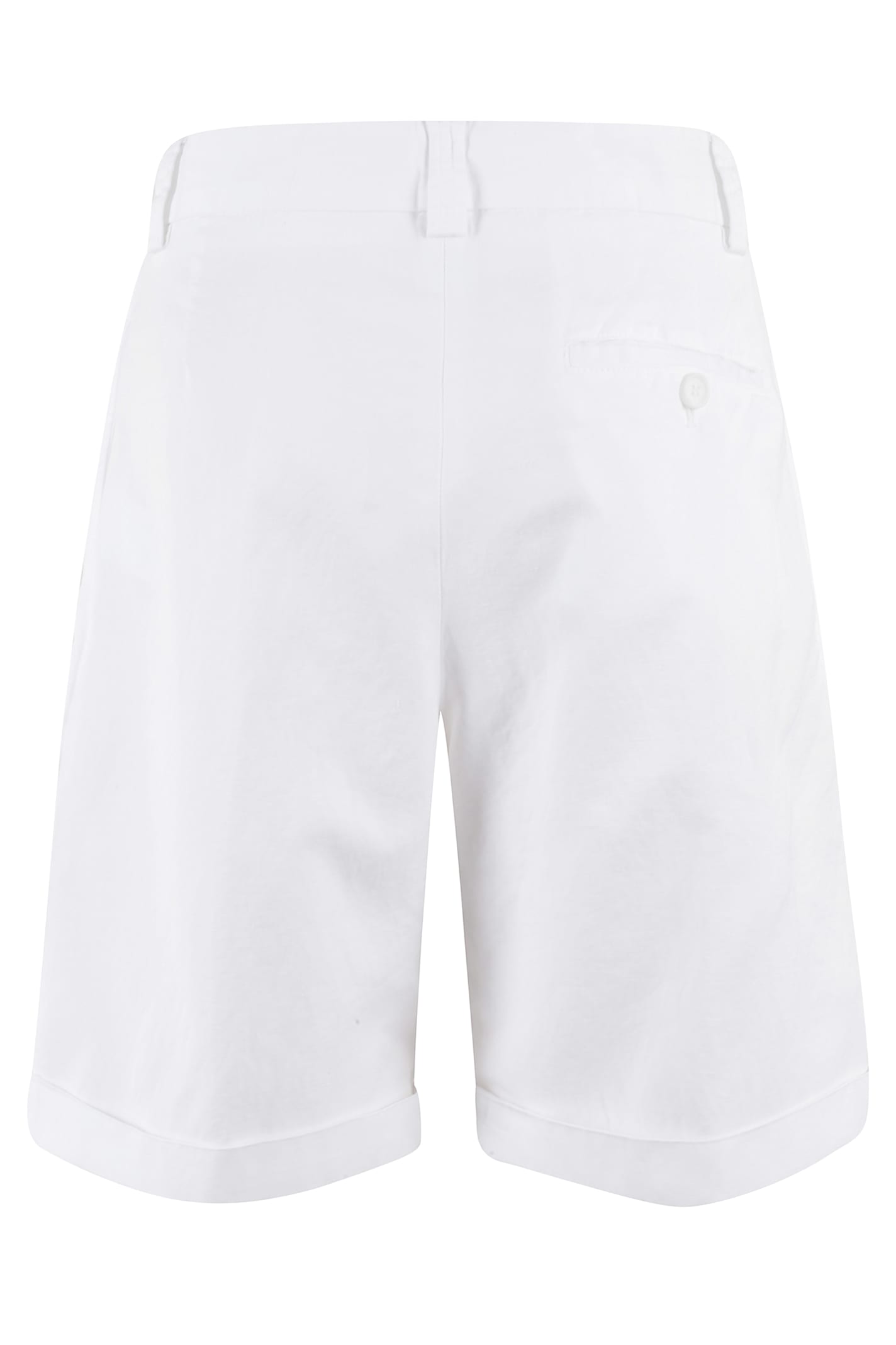 Aspesi Tailored Bermuda Shorts In Bianco
