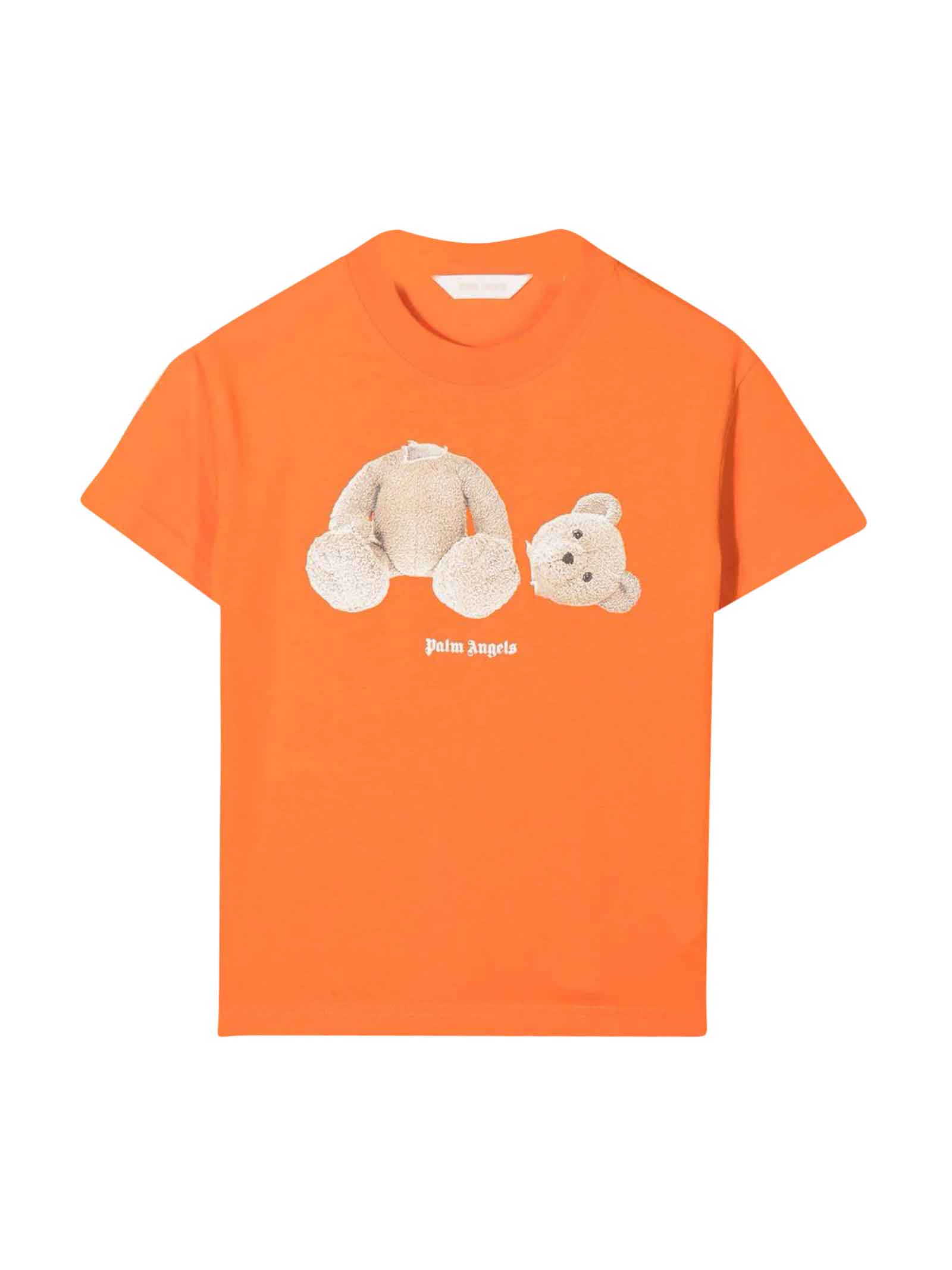 Palm Angels Orange T-shirt Boy.