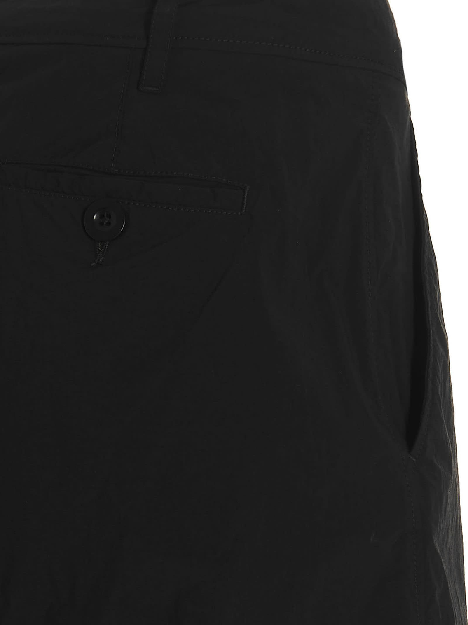 Shop Ten C Cargo Bermuda Shorts In Black