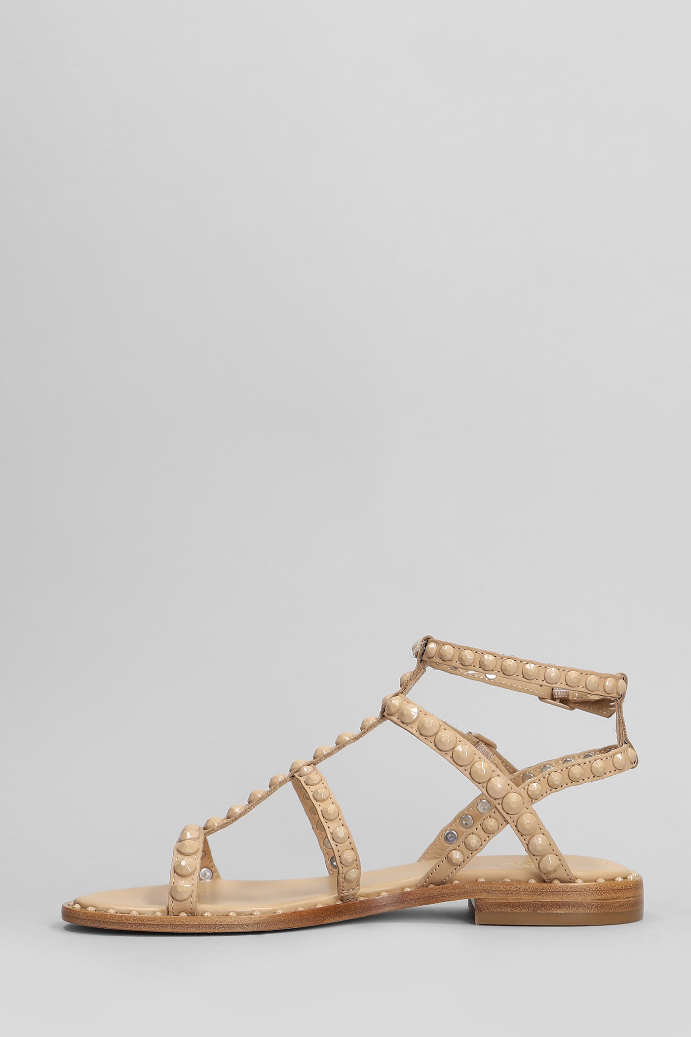 Ash Precious Flats In Powder Leather In Powder