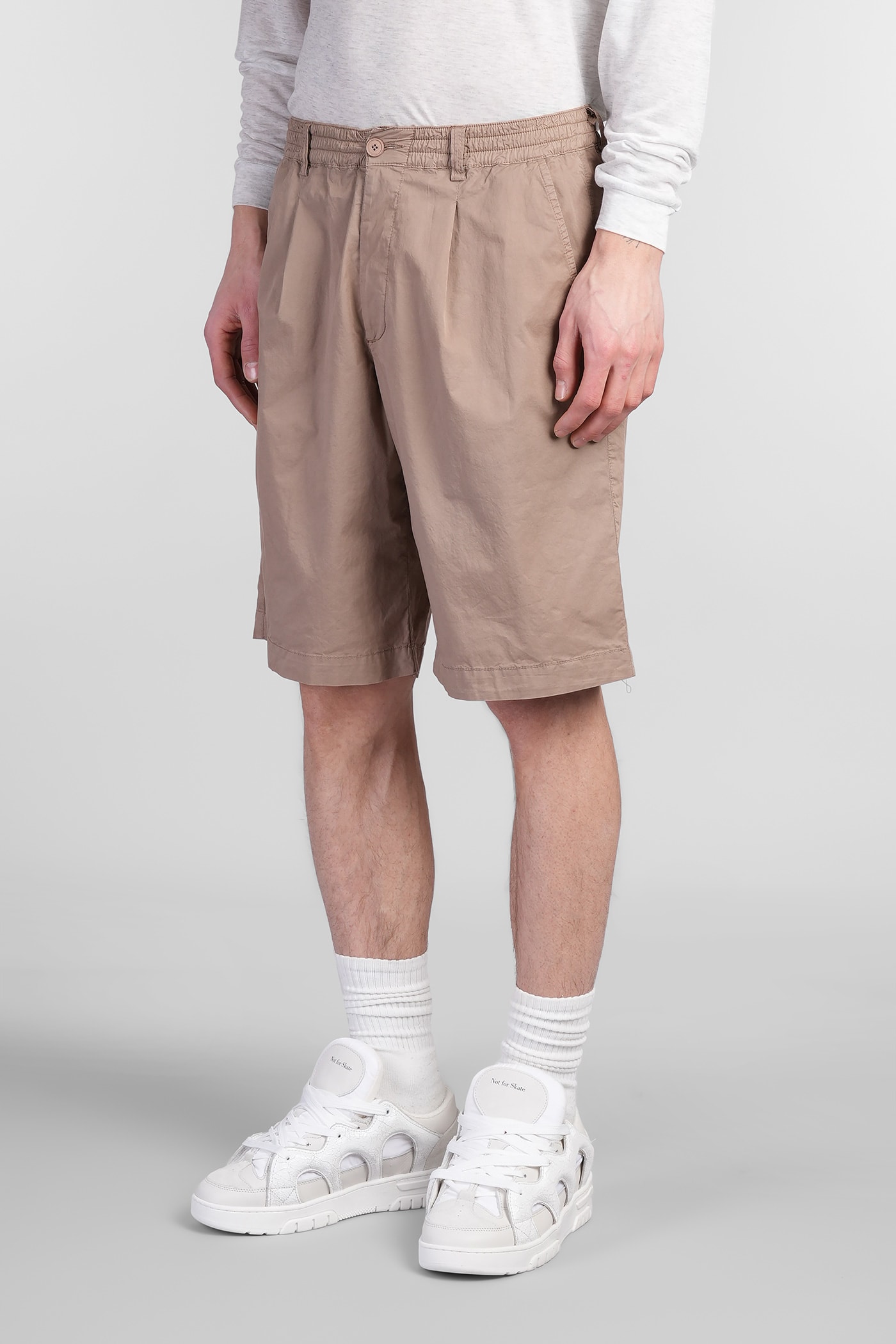 Paura Harrison Shorts In Brown Cotton In Brown