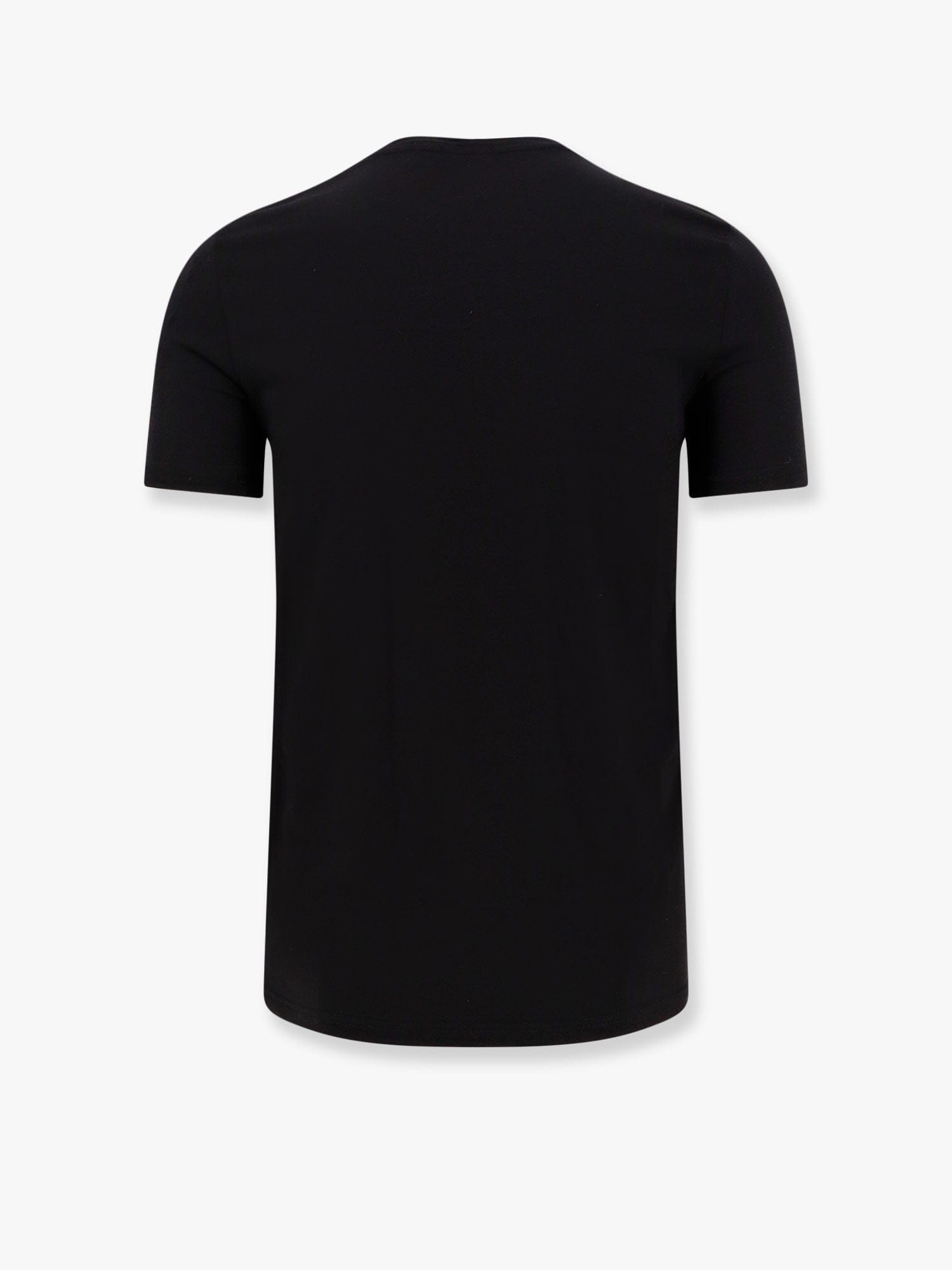 Shop Kiton Cotton T-shirt With Embroidered Logo In Black