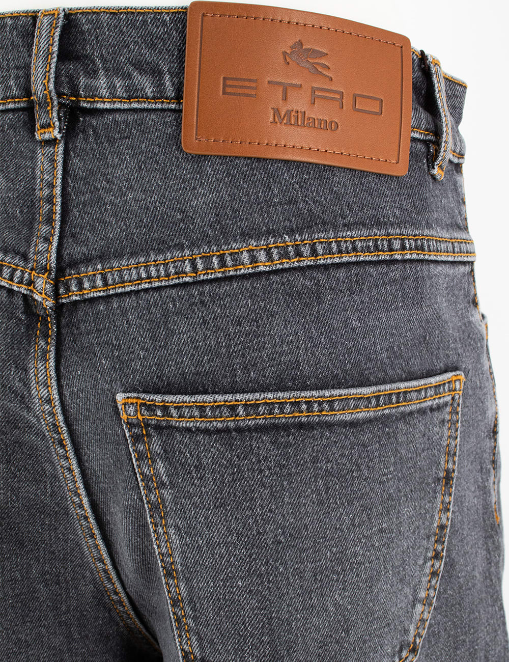 Shop Etro Jeans In Denim Medium Grey