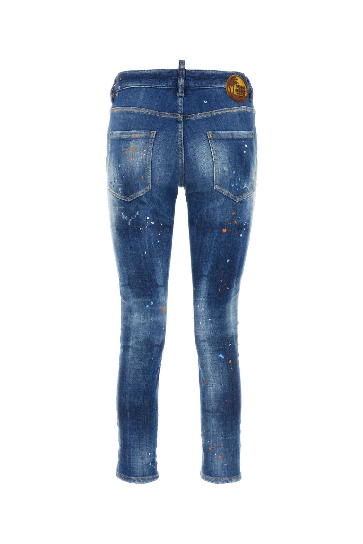 Dsquared2 Stretch Denim Cool Girl Jeans In Navyblue