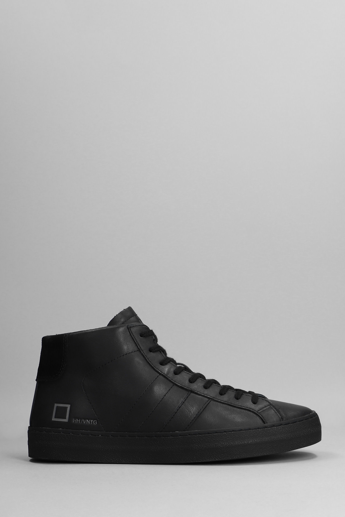 D.A.T.E. Hill High Sneakers In Black Suede And Leather