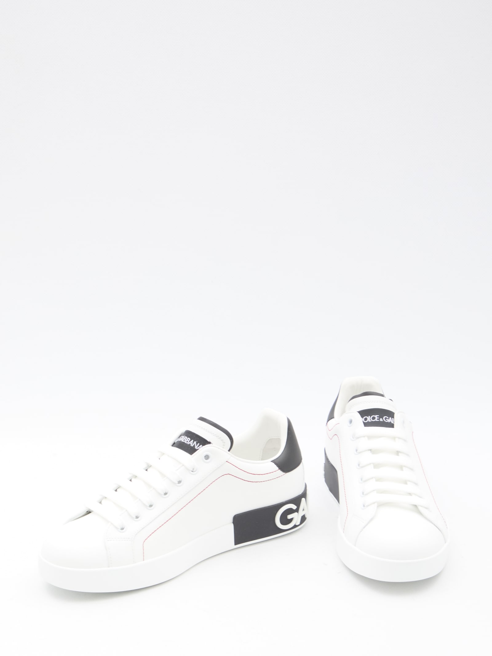 Shop Dolce & Gabbana Portofino Sneakers In White