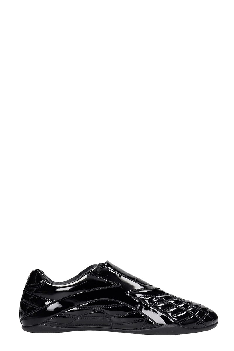 Balenciaga Zen Sneaker Sneakers In Black Patent Leather